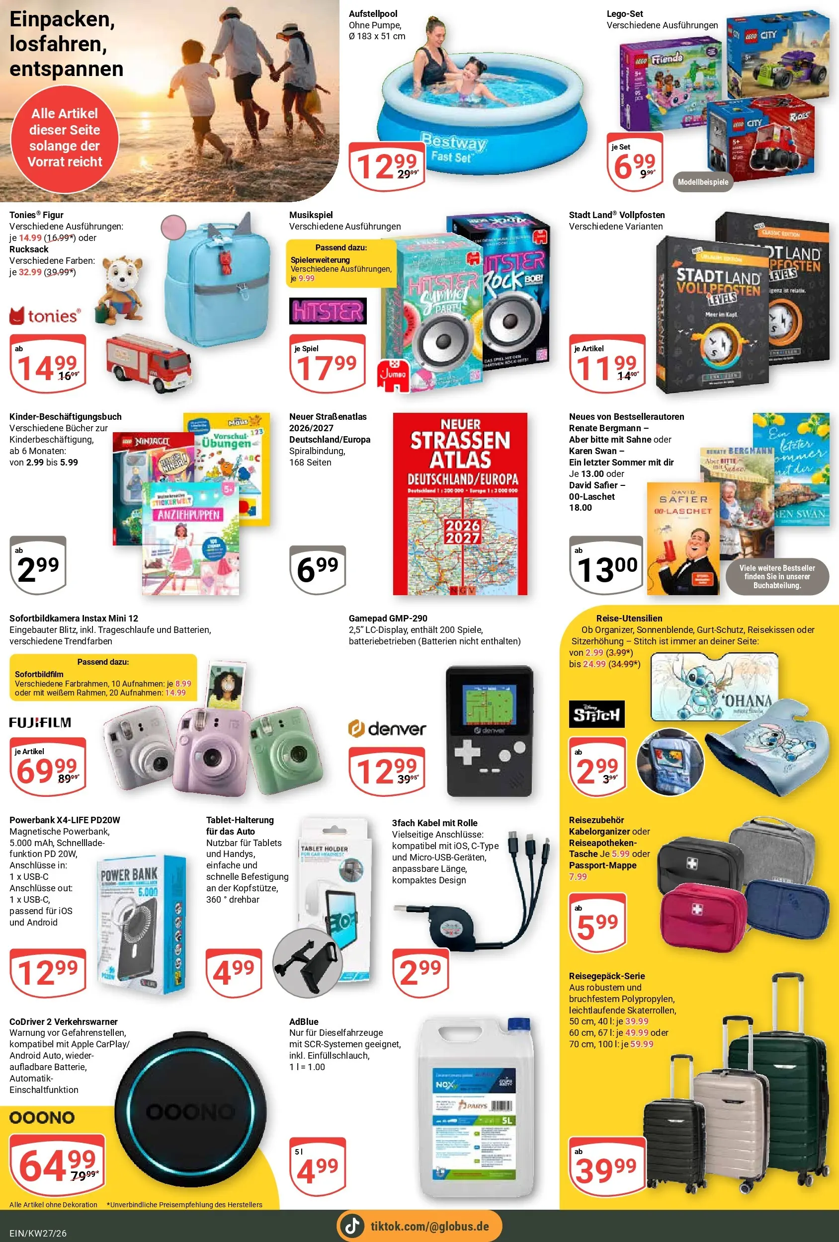 Globus Prospekt Homburg-Einöd (ab 29.06.2026) » Angebote online | Seite: 32 | Produkte: Kabel, Tasche, Batterien, Sahne
