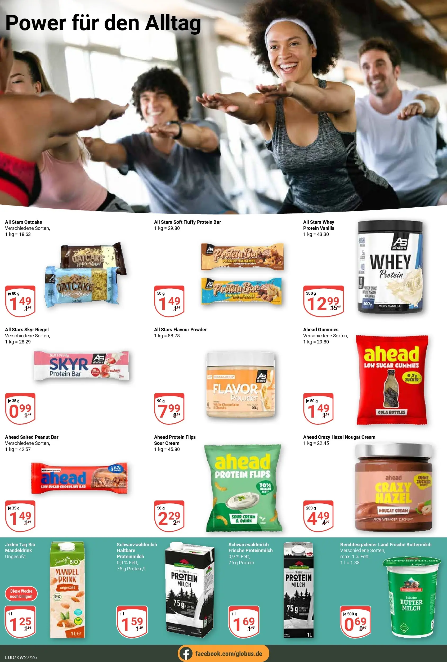 Globus Prospekt Ludwigshafen-Oggersheim (ab 29.06.2026) » Angebote online | Seite: 14 | Produkte: Milch, Bad, Skyr, Zucker