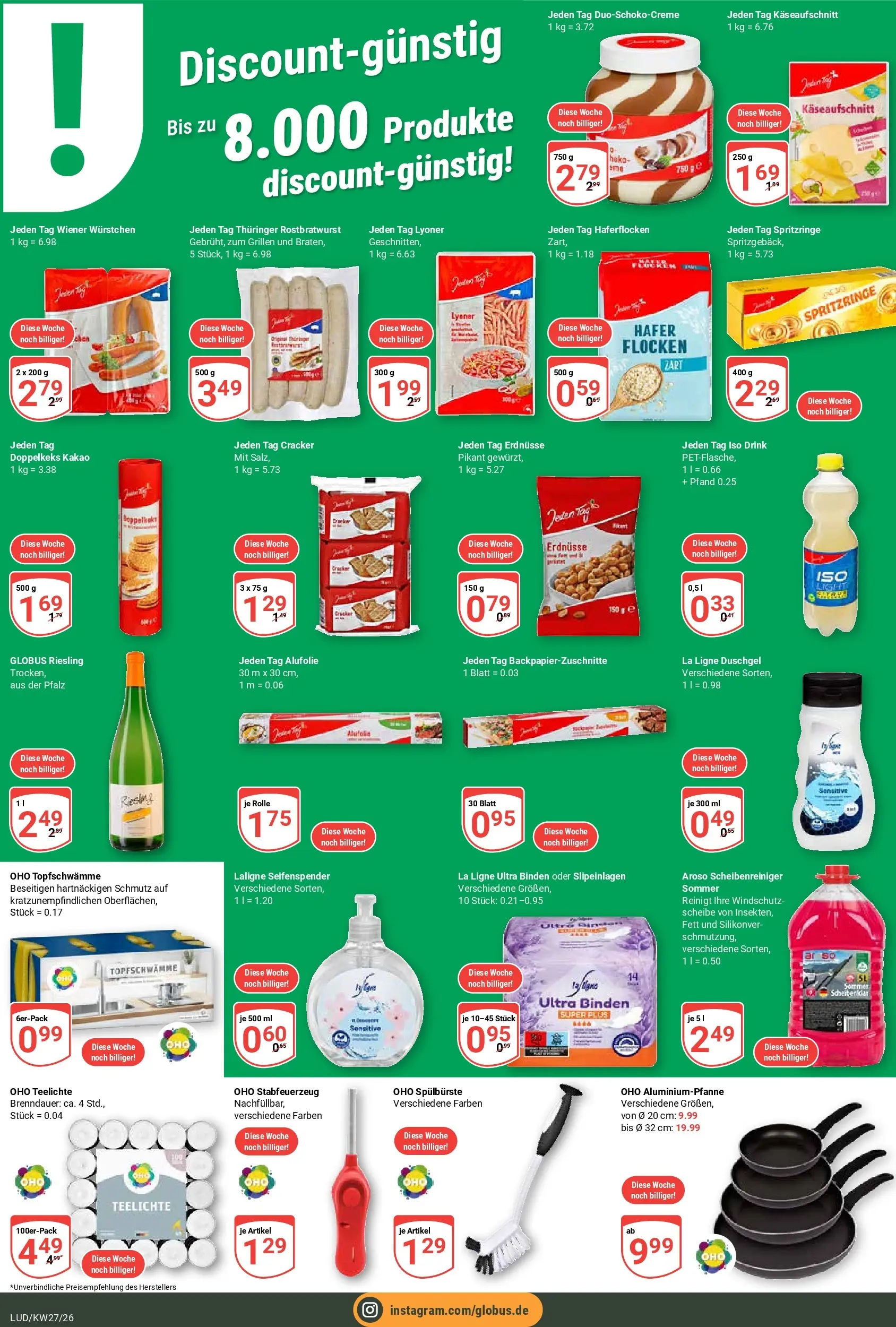 Globus Prospekt Ludwigshafen-Oggersheim (ab 29.06.2026) » Angebote online | Seite: 16 | Produkte: Erdnüsse, Seifenspender, Duschgel, Flocken