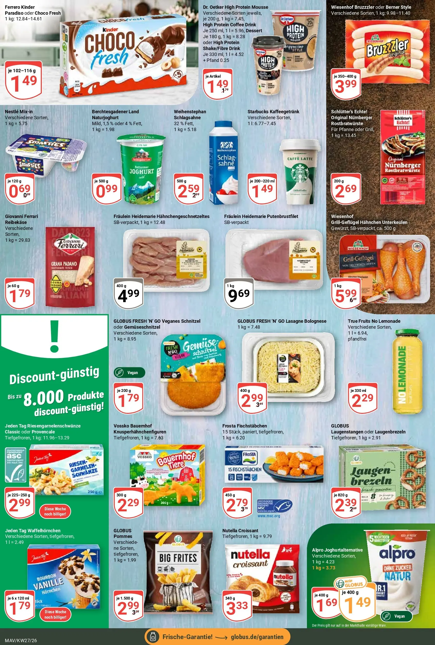 Globus Prospekt Mannheim (ab 29.06.2026) » Angebote online | Seite: 10 | Produkte: Joghurt, Pommes, Alpro, Zucker