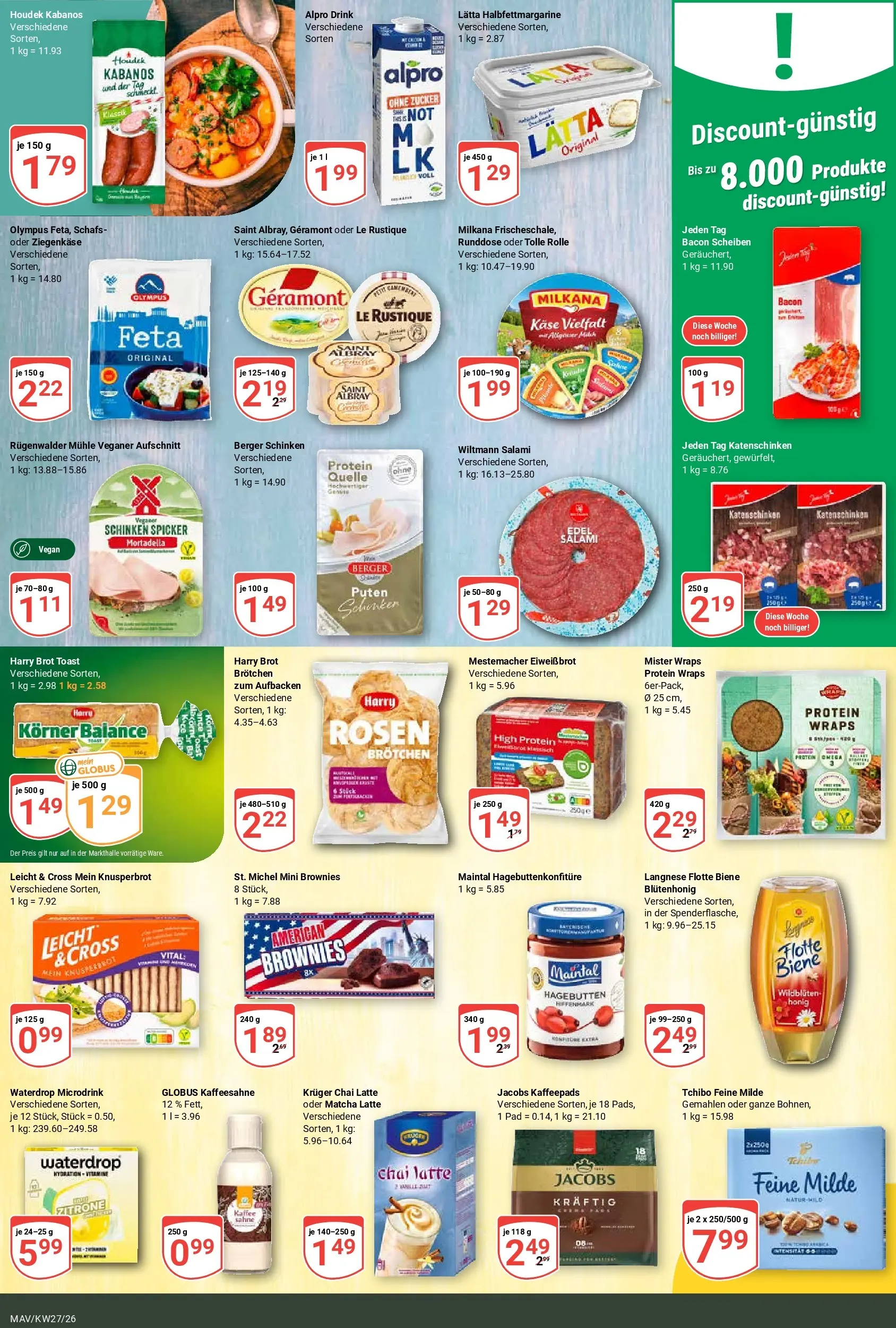 Globus Prospekt Mannheim (ab 29.06.2026) » Angebote online | Seite: 12 | Produkte: Mühle, Lätta, Salami, Schinken