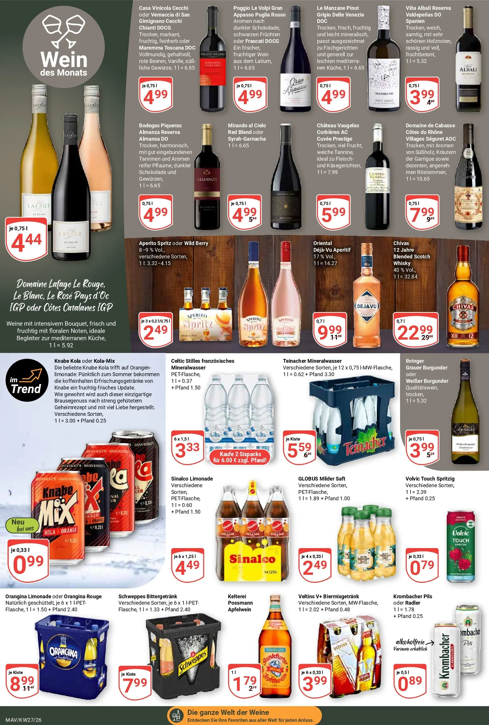 Globus Prospekt Mannheim (ab 29.06.2026) » Angebote online | Seite: 17 | Produkte: Whisky, Rouge, Fleisch, Veltins