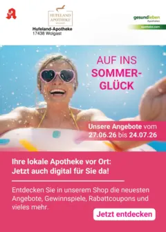 Angebote - Ihre Apotheke vor Ort: Jetzt alle Angebote auch online entdecken! ab 26.06.2026 gültig