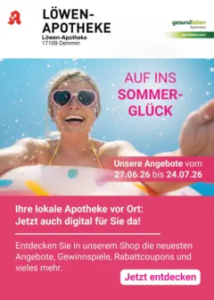 Angebote - Ihre Apotheke vor Ort: Jetzt alle Angebote auch online entdecken! ab 26.06.2026 gültig Angebote - Ihre Apotheke vor Ort: Jetzt alle Angebote auch online entdecken! ab 26.06.2026 gültig