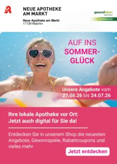 Angebote - Ihre Apotheke vor Ort: Jetzt alle Angebote auch online entdecken! ab 26.06.2026 gültig