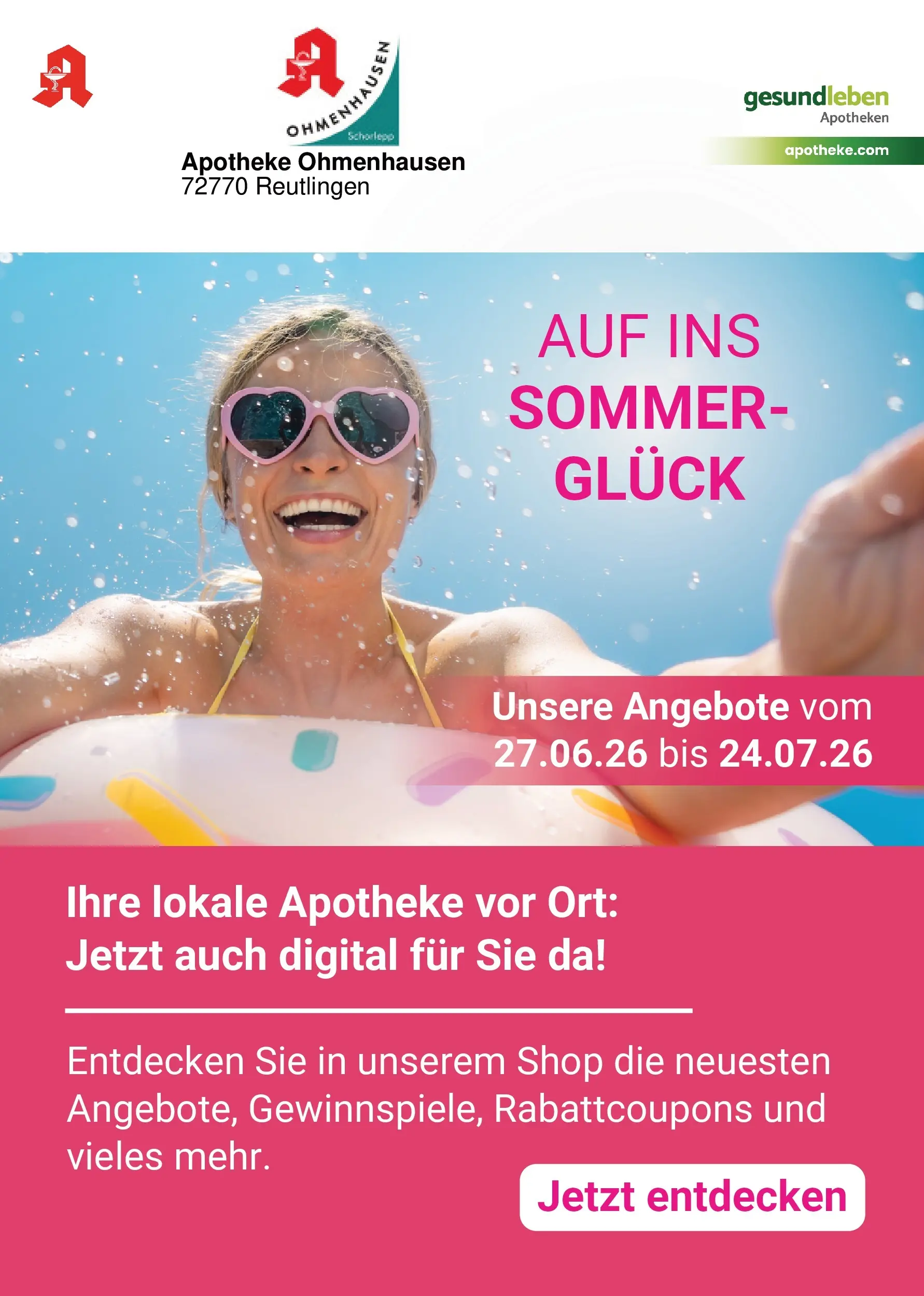 Angebote - Ihre Apotheke vor Ort: Jetzt alle Angebote auch online entdecken! (ab 26.06.2026) zum Blättern | Seite: 1