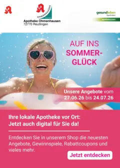 Angebote - Ihre Apotheke vor Ort: Jetzt alle Angebote auch online entdecken! ab 26.06.2026 gültig