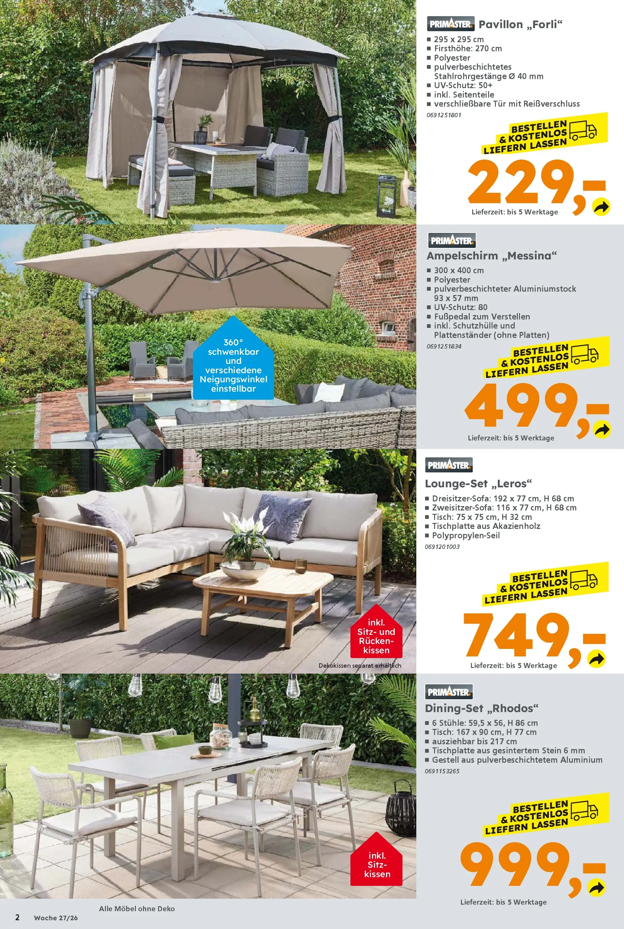 Globus Baumarkt - Globus Baumarkt: Wochenangebote (ab 28.06.2026) zum Blättern | Seite: 2 | Produkte: Kissen, Tisch, Tür