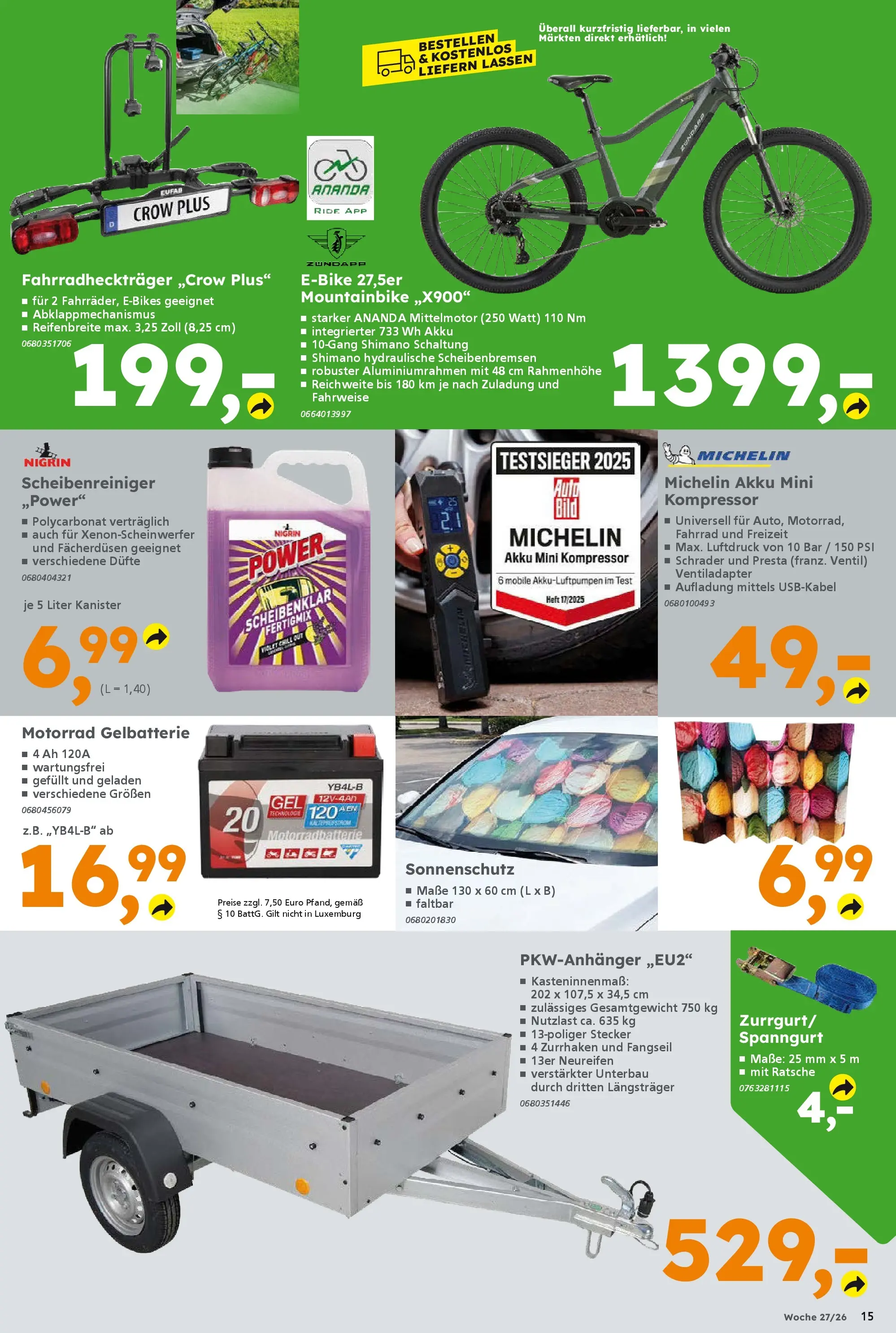 Globus Baumarkt - Globus Baumarkt: Wochenangebote (ab 28.06.2026) zum Blättern | Seite: 15 | Produkte: Mountainbike