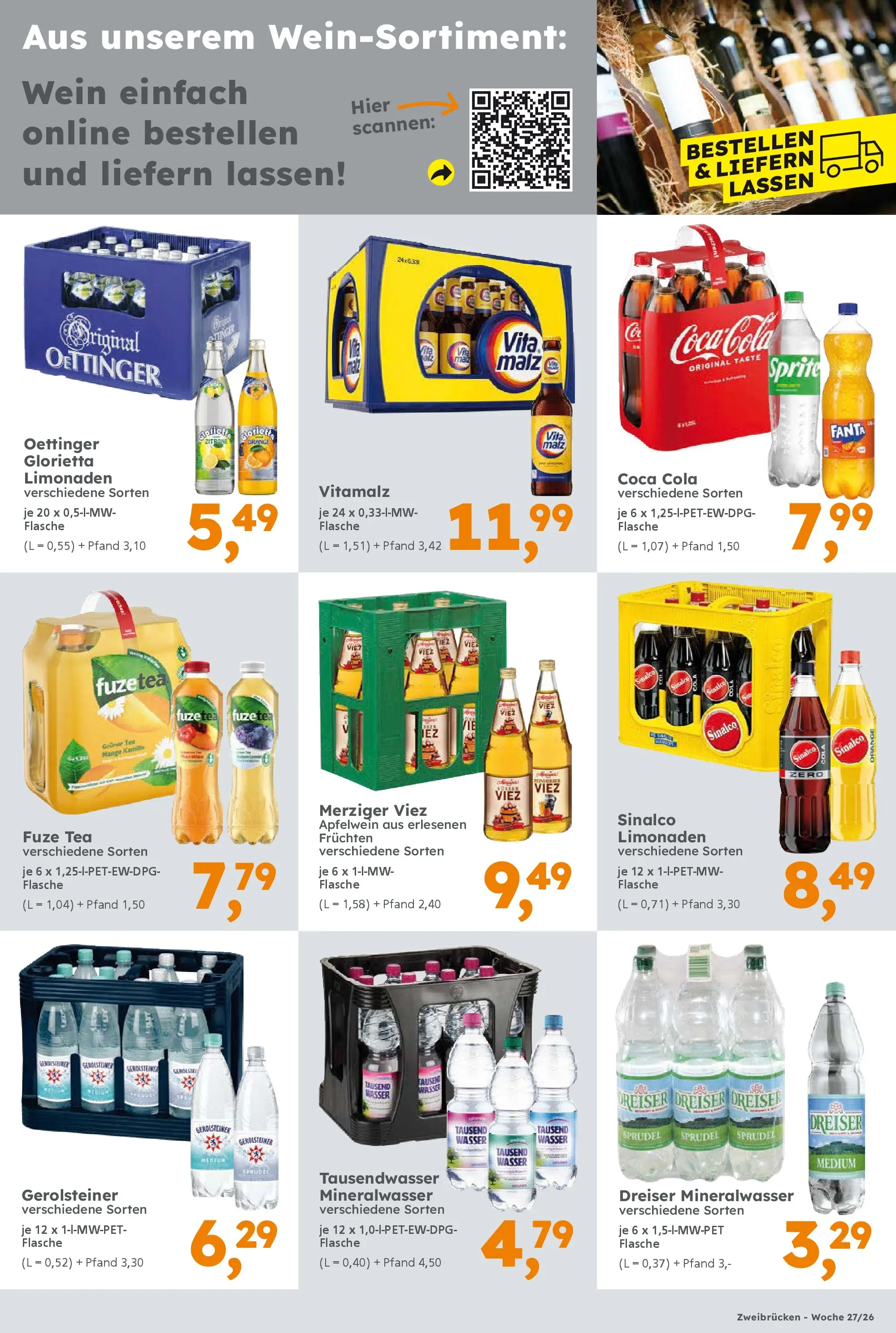 Globus Baumarkt - Globus Baumarkt: Wochenangebote (ab 28.06.2026) zum Blättern | Seite: 17 | Produkte: Sinalco, Sprite, Cola, Gerolsteiner