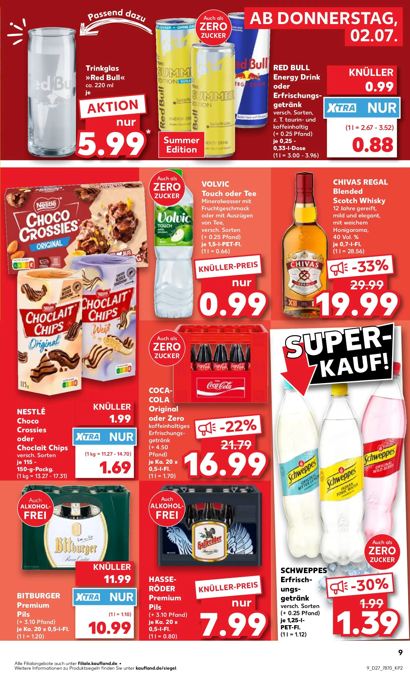 Prospekt Kaufland ab 29.06.2026 » Angebote Online zum Blättern | Seite: 16 | Produkte: Whisky, Red bull, Pils, Tee