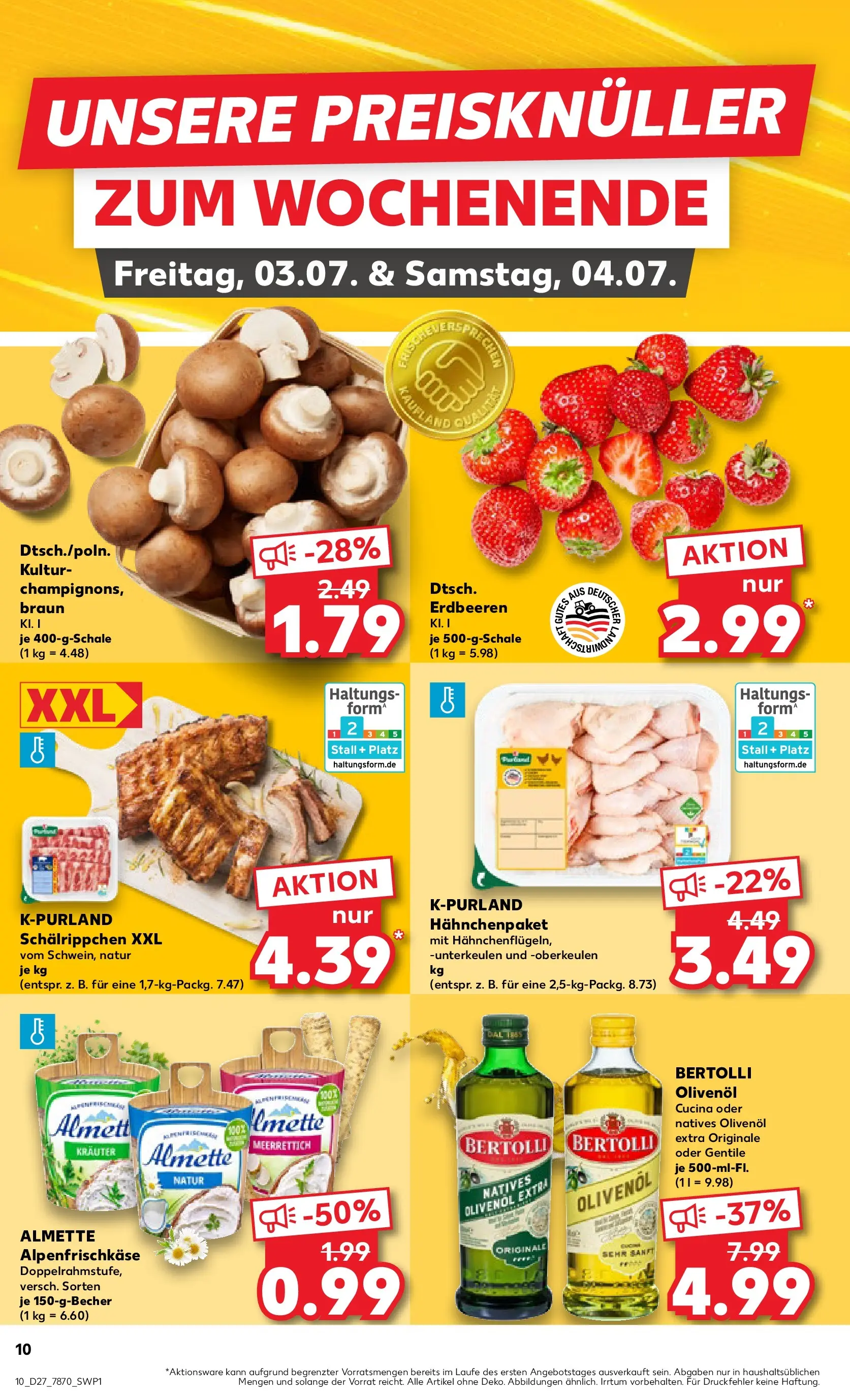 Prospekt Kaufland ab 29.06.2026 » Angebote Online zum Blättern | Seite: 17 | Produkte: Almette, Olivenol, Bertolli olivenol, Erdbeeren