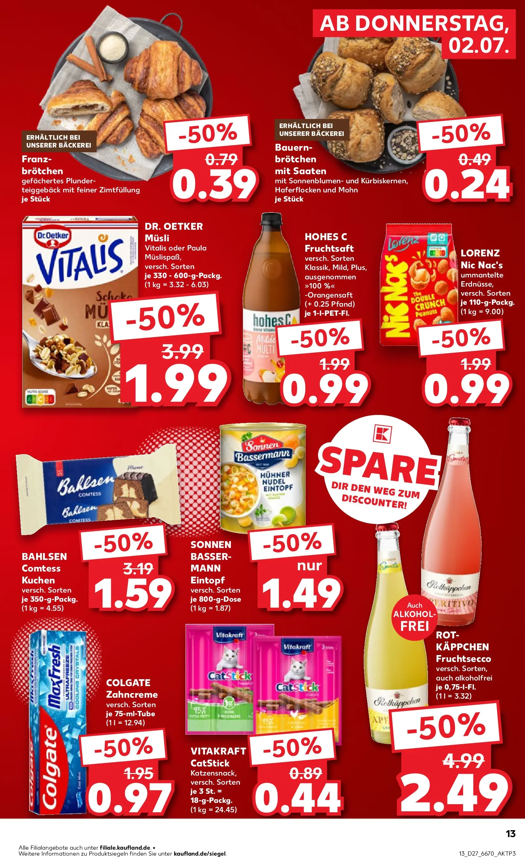 Prospekt Kaufland ab 29.06.2026 » Angebote Online zum Blättern | Seite: 24 | Produkte: Musli, Erdnüsse, Hohes c, Fruchtsaft