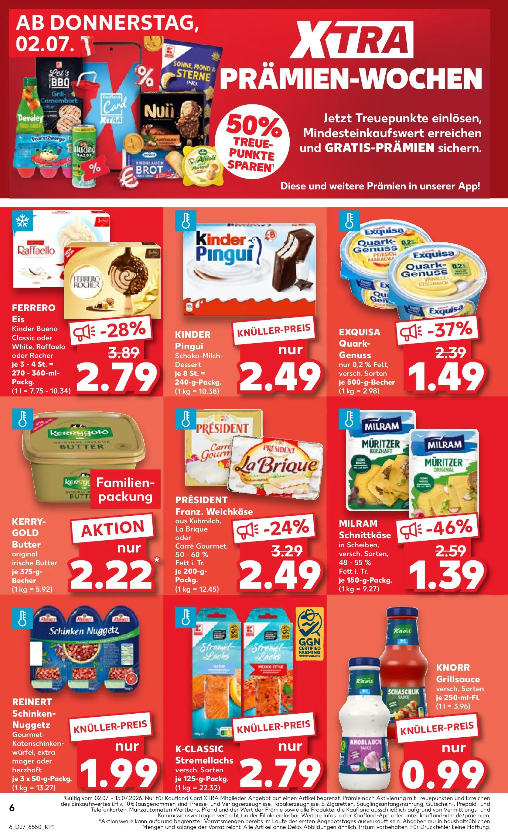 Prospekt Kaufland ab 29.06.2026 » Angebote Online zum Blättern | Seite: 17 | Produkte: Butter, Kinder bueno, Knorr, Knoblauch