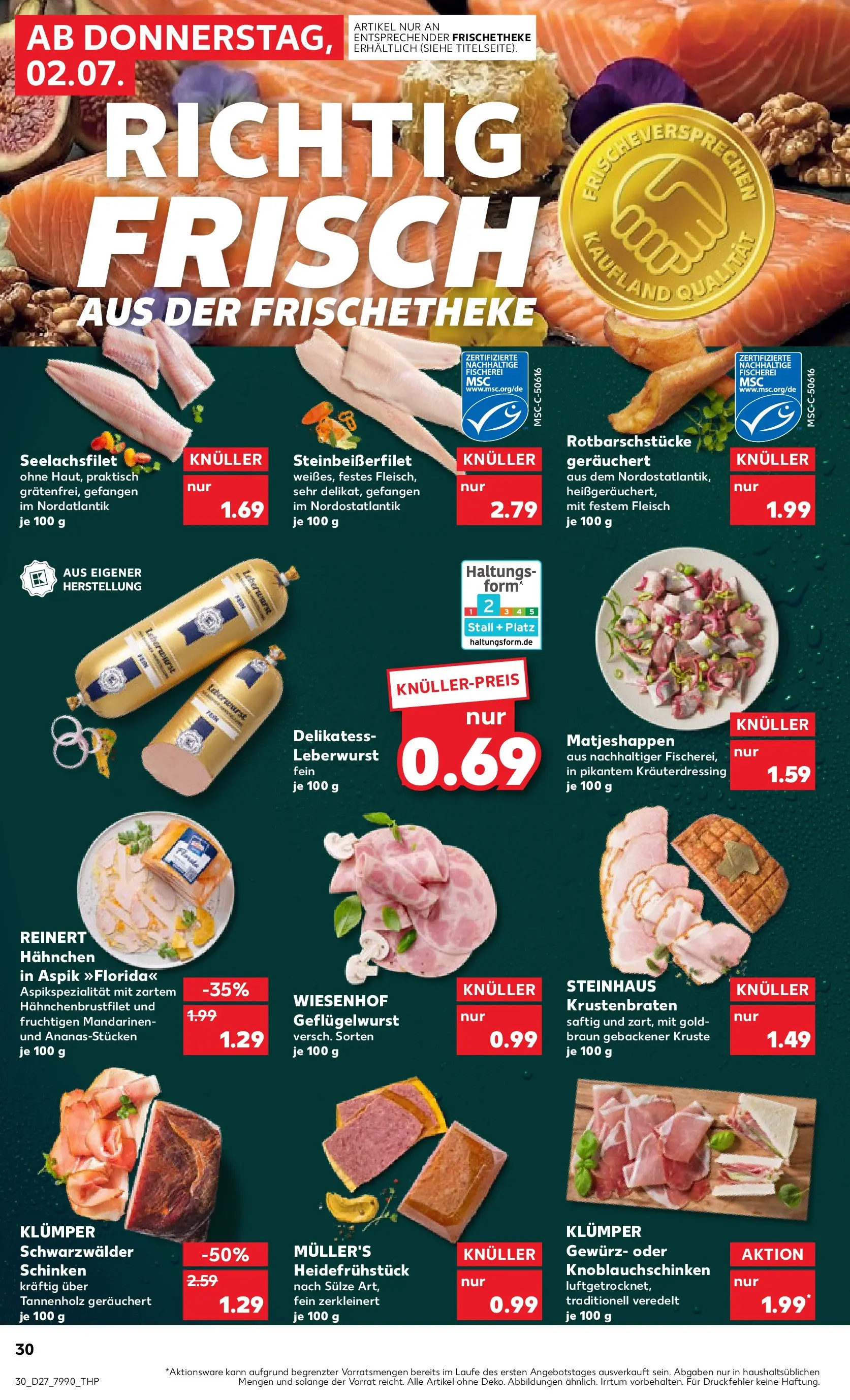 Prospekt Kaufland ab 29.06.2026 » Angebote Online zum Blättern | Seite: 41 | Produkte: Hahnchen, Mandarinen, Krustenbraten, Schinken