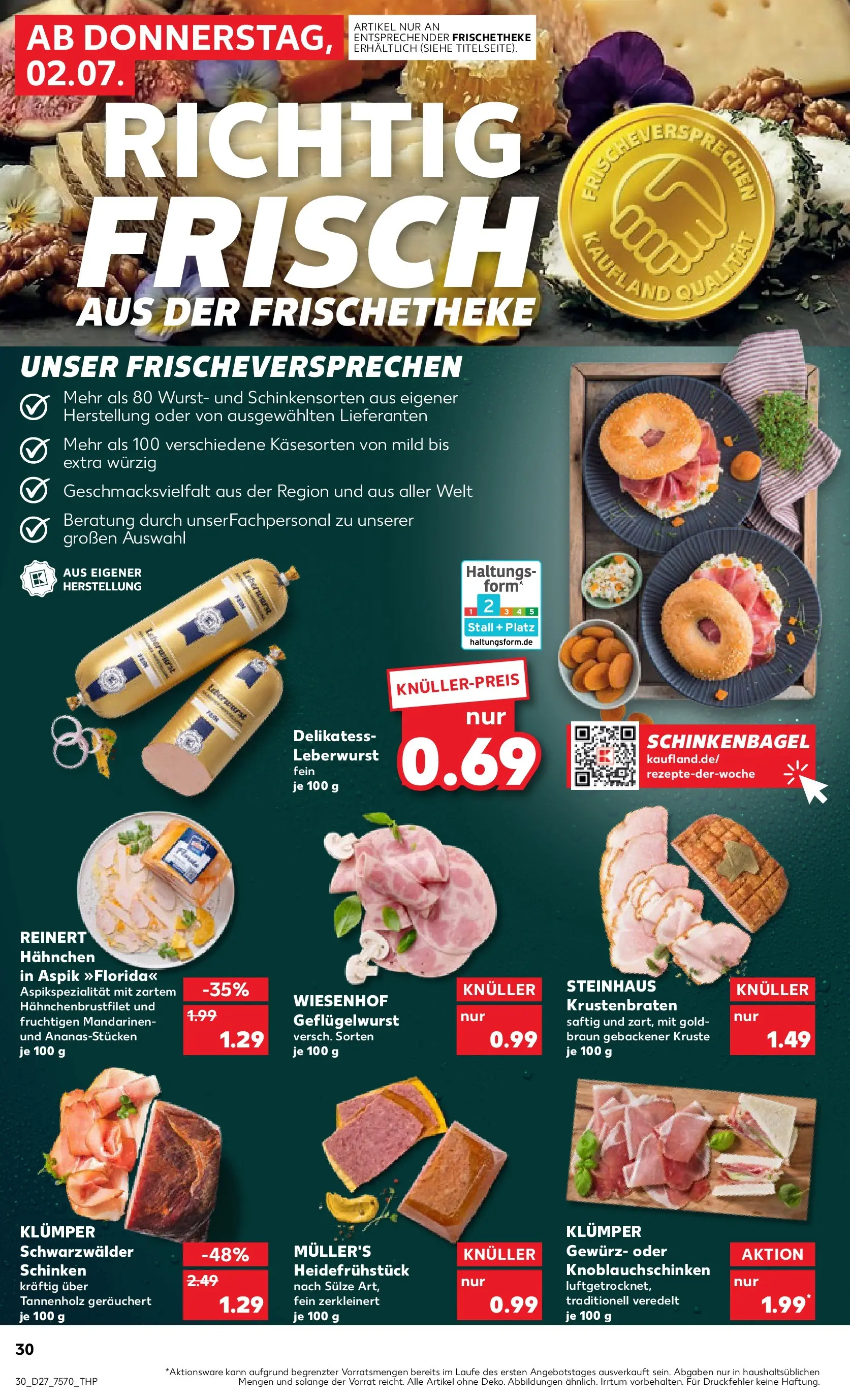 Prospekt Kaufland ab 29.06.2026 » Angebote Online zum Blättern | Seite: 41 | Produkte: Hahnchen, Krustenbraten, Wurst, Schinken