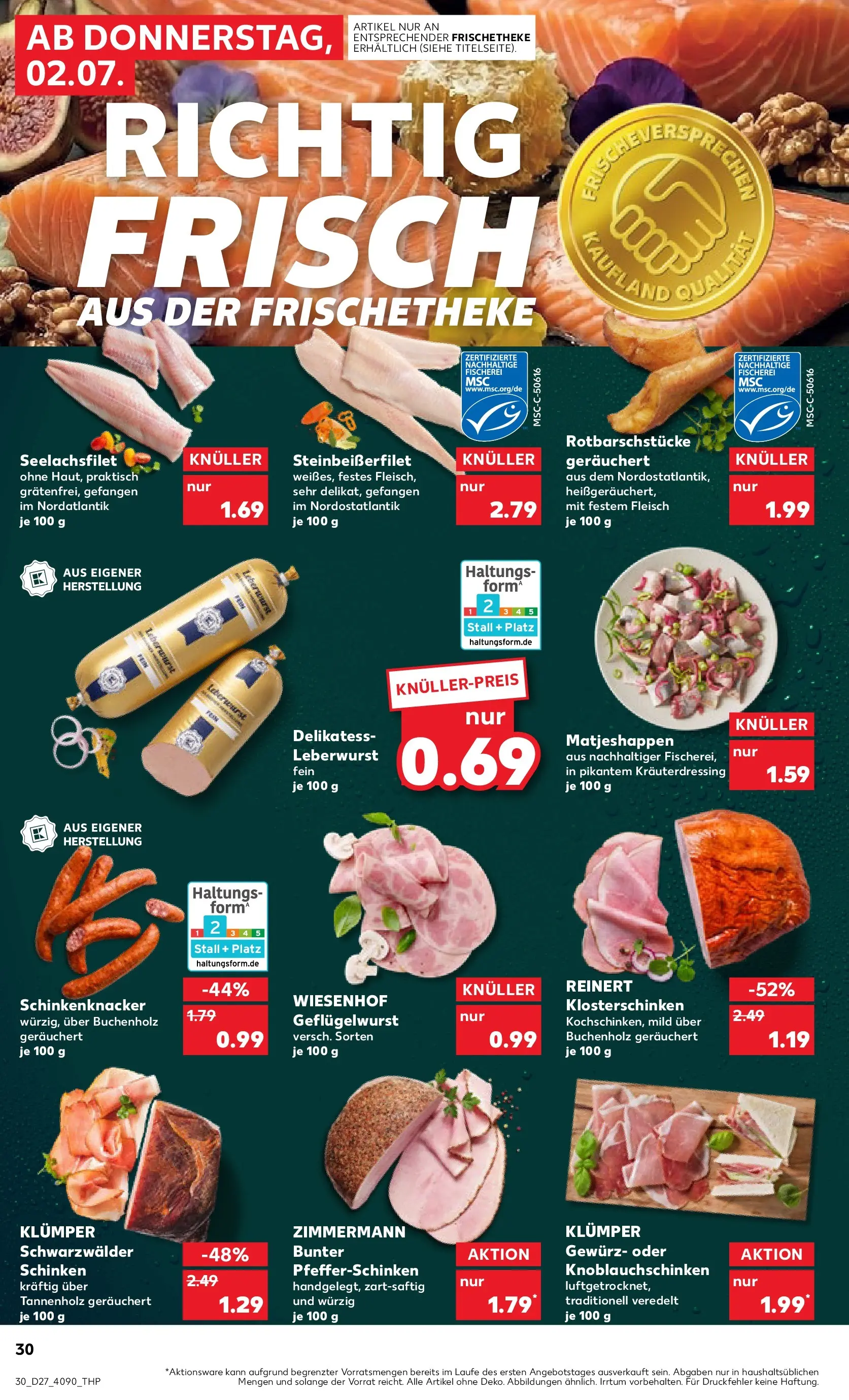 Prospekt Kaufland ab 28.06.2026 » Angebote Online zum Blättern | Seite: 41 | Produkte: Schinken, Fleisch