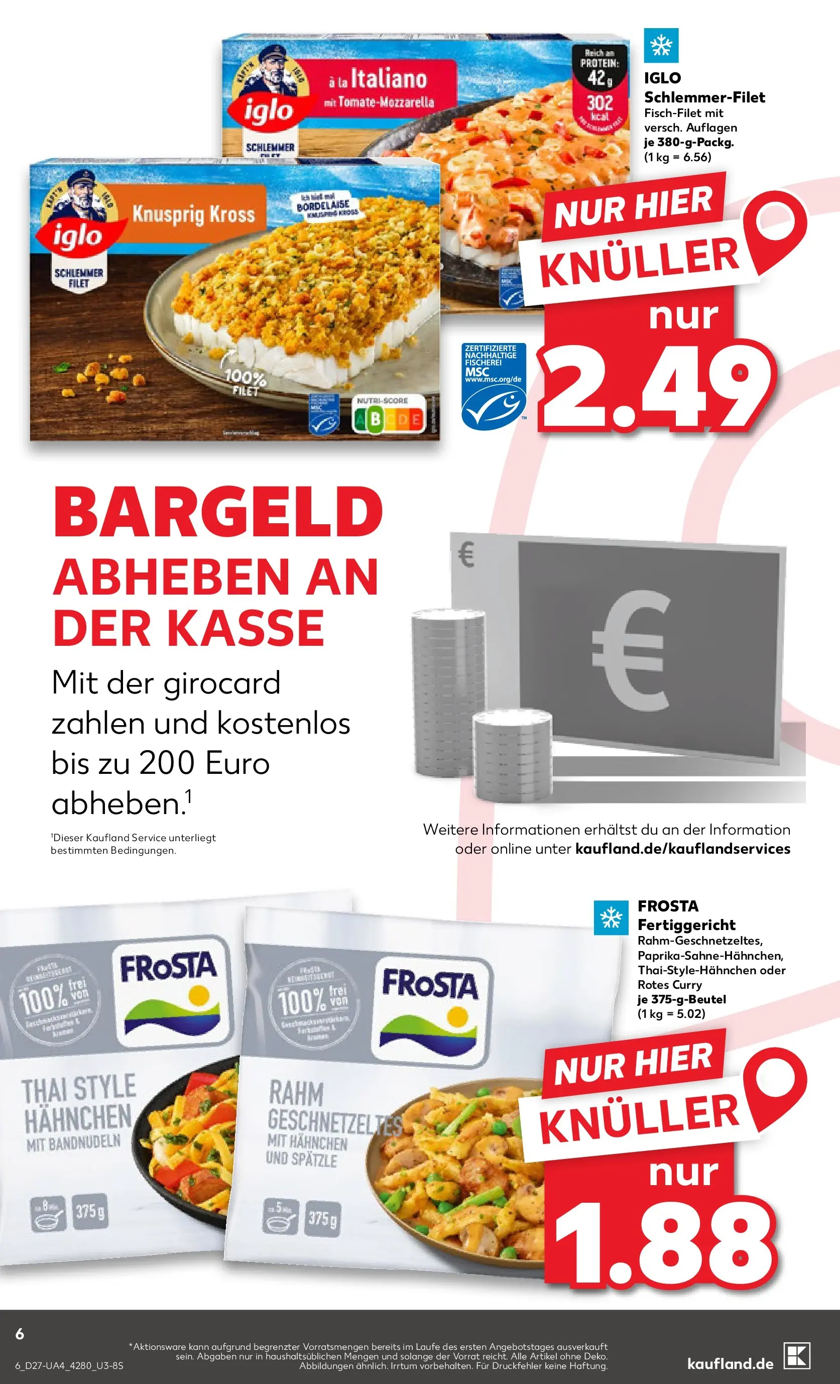 Prospekt Kaufland ab 02.07.2026 ยป Angebote und Werbung Online | Seite: 6 | Produkte: Hahnchen, Iglo, Frosta Prospekt Kaufland ab 02.07.2026 ยป Angebote Online zum Blรคttern | Seite: 6 | Produkte: Hahnchen, Iglo, Frosta