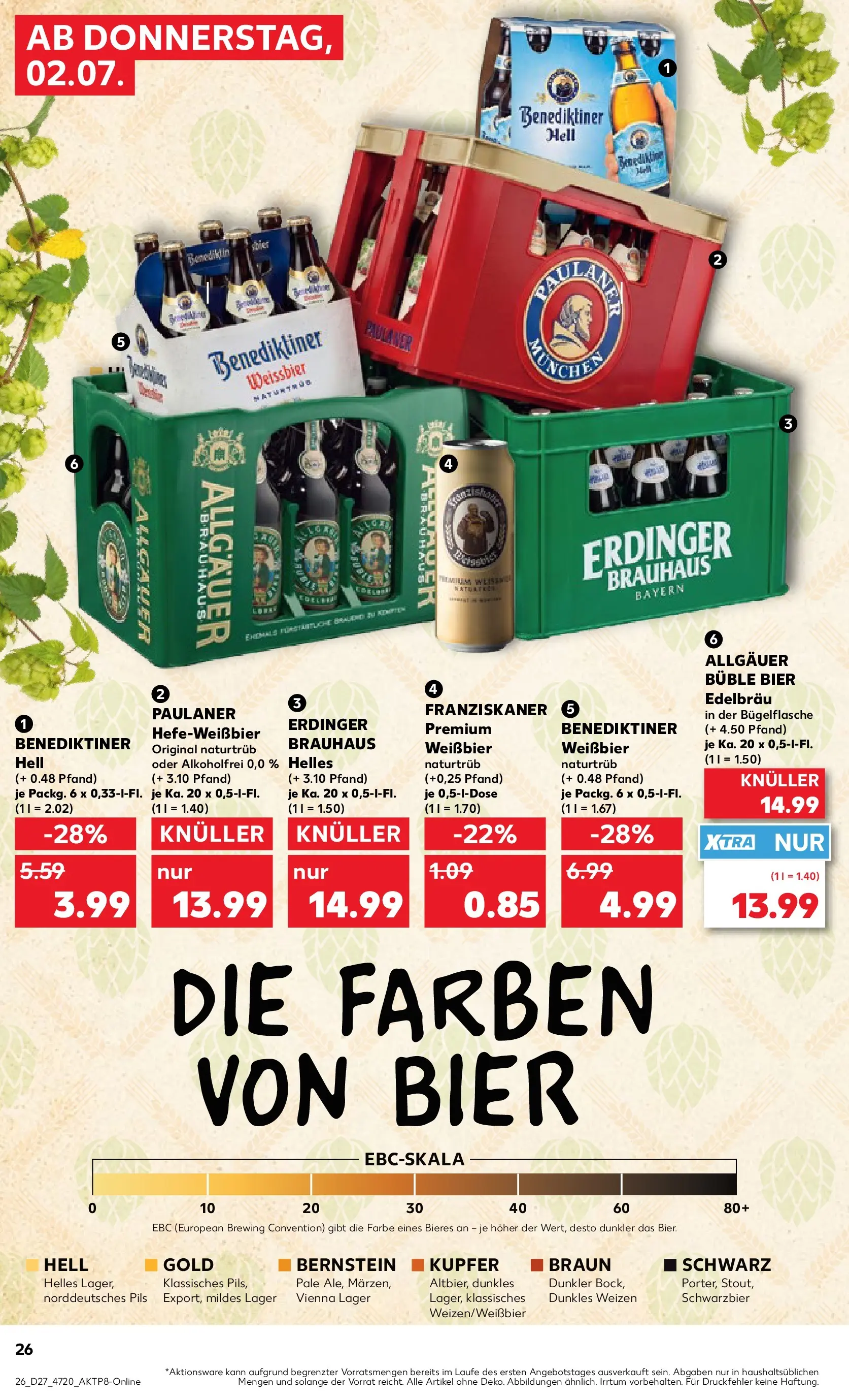 Prospekt Kaufland ab 29.06.2026 » Angebote Online zum Blättern | Seite: 37 | Produkte: Erdinger, Weißbier, Pils, Benediktiner hell