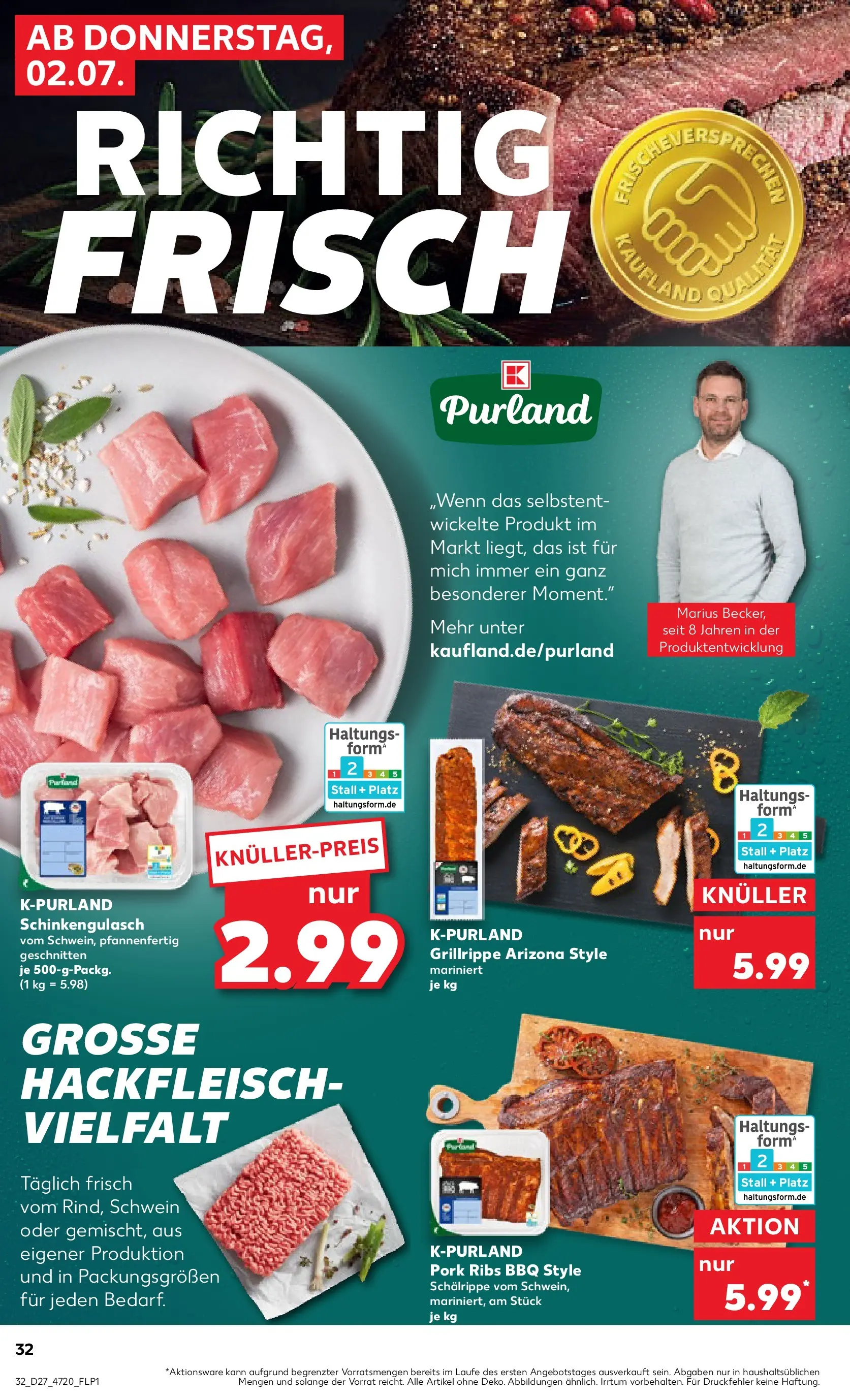 Prospekt Kaufland ab 29.06.2026 » Angebote Online zum Blättern | Seite: 43 | Produkte: Hackfleisch
