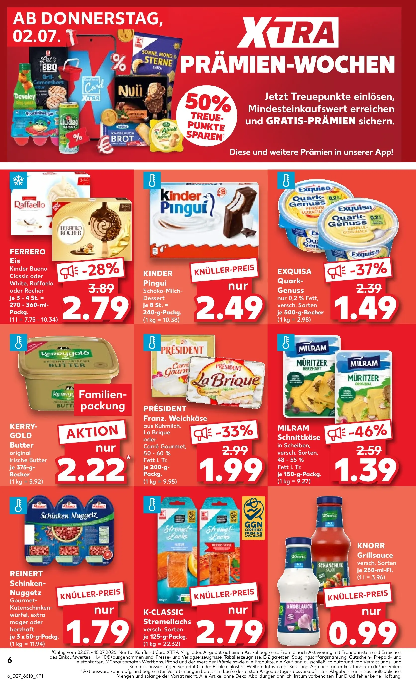 Prospekt Kaufland ab 02.07.2026 » Angebote Online zum Blättern | Seite: 14 | Produkte: Raffaello, Grill, Kinder bueno, Knorr