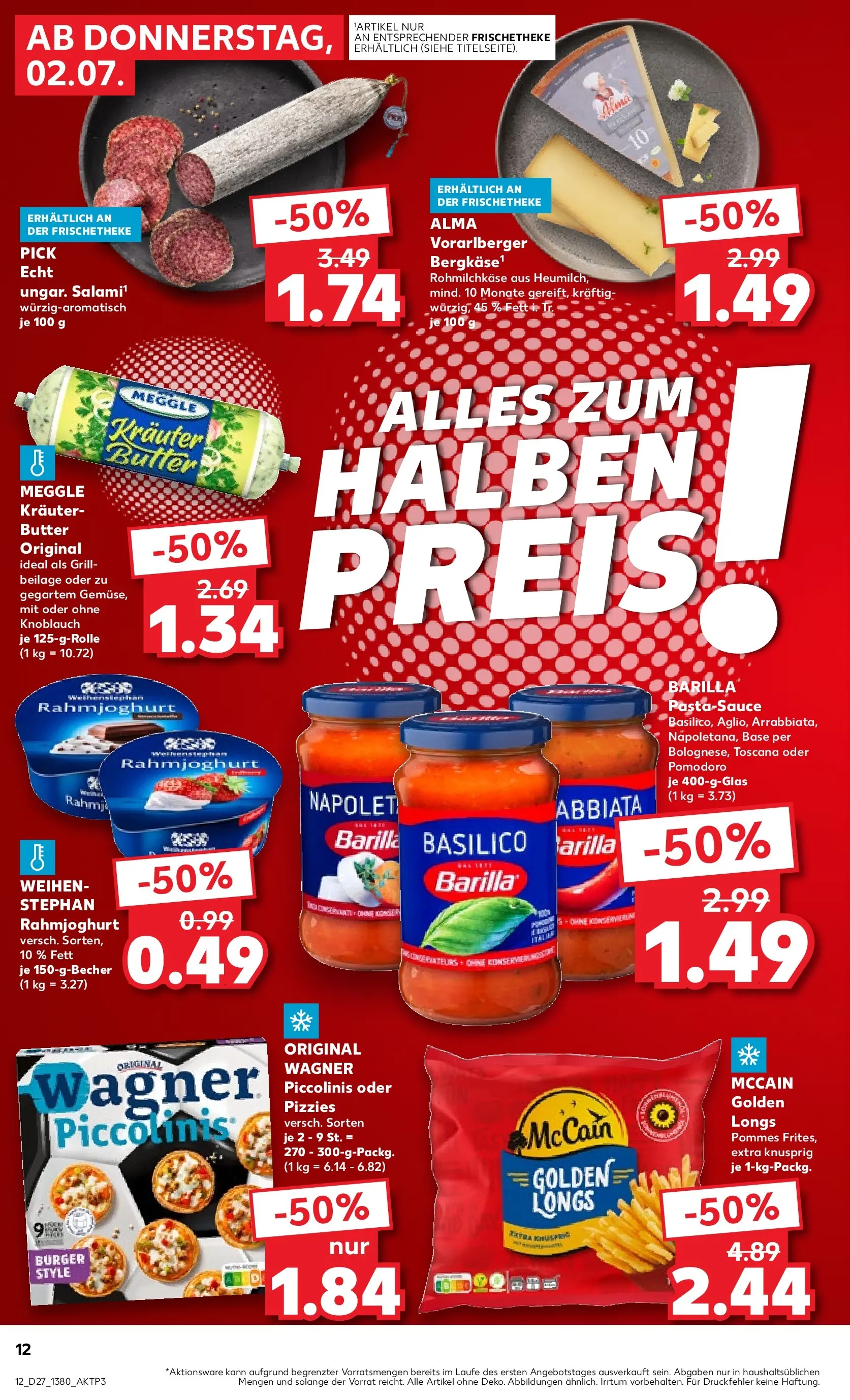 Prospekt Kaufland ab 02.07.2026 » Angebote Online zum Blättern | Seite: 20 | Produkte: Grill, Barilla, Knoblauch, Piccolinis