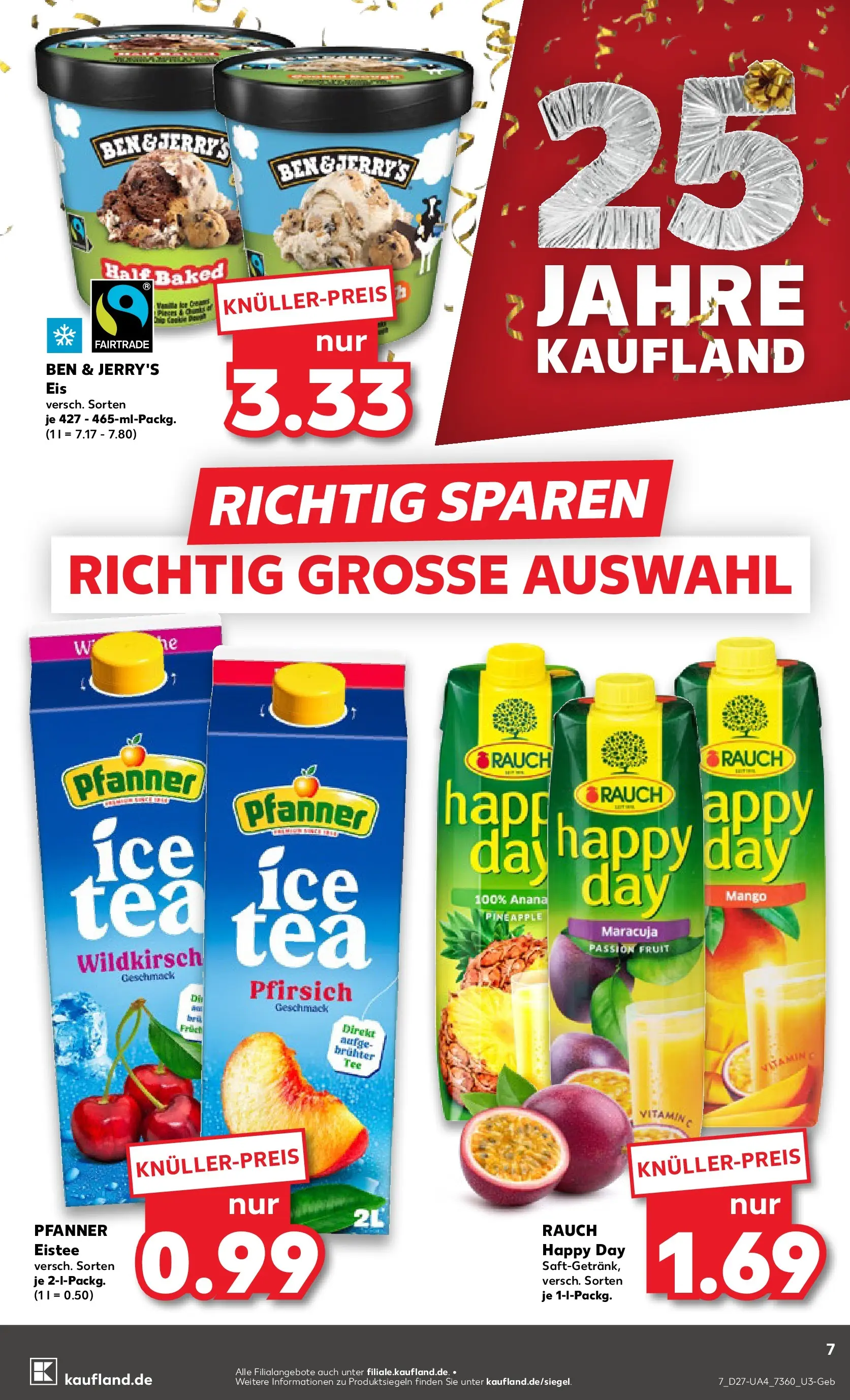Prospekt Kaufland ab 02.07.2026 » Angebote Online zum Blättern | Seite: 7 | Produkte: Ben & Jerry's, Mango, Pfirsich