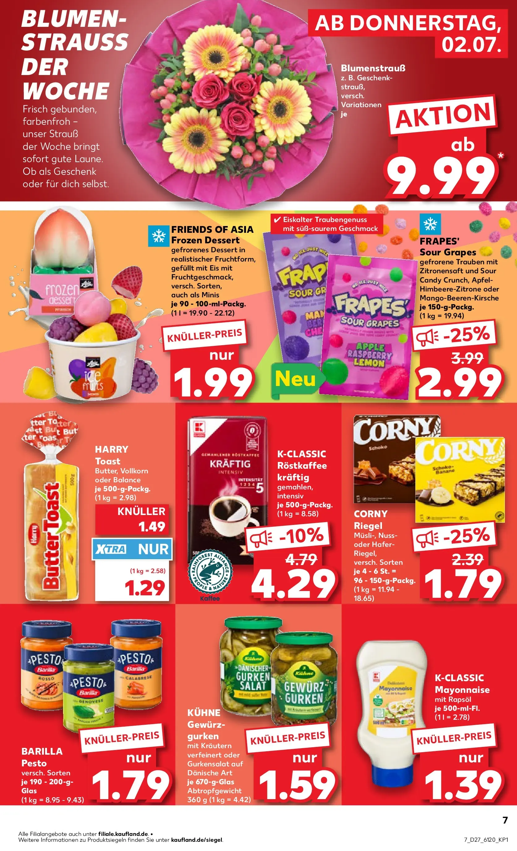 Prospekt Kaufland ab 29.06.2026 » Angebote Online zum Blättern | Seite: 18 | Produkte: Butter, Rapsöl, Blumen, Äpfel