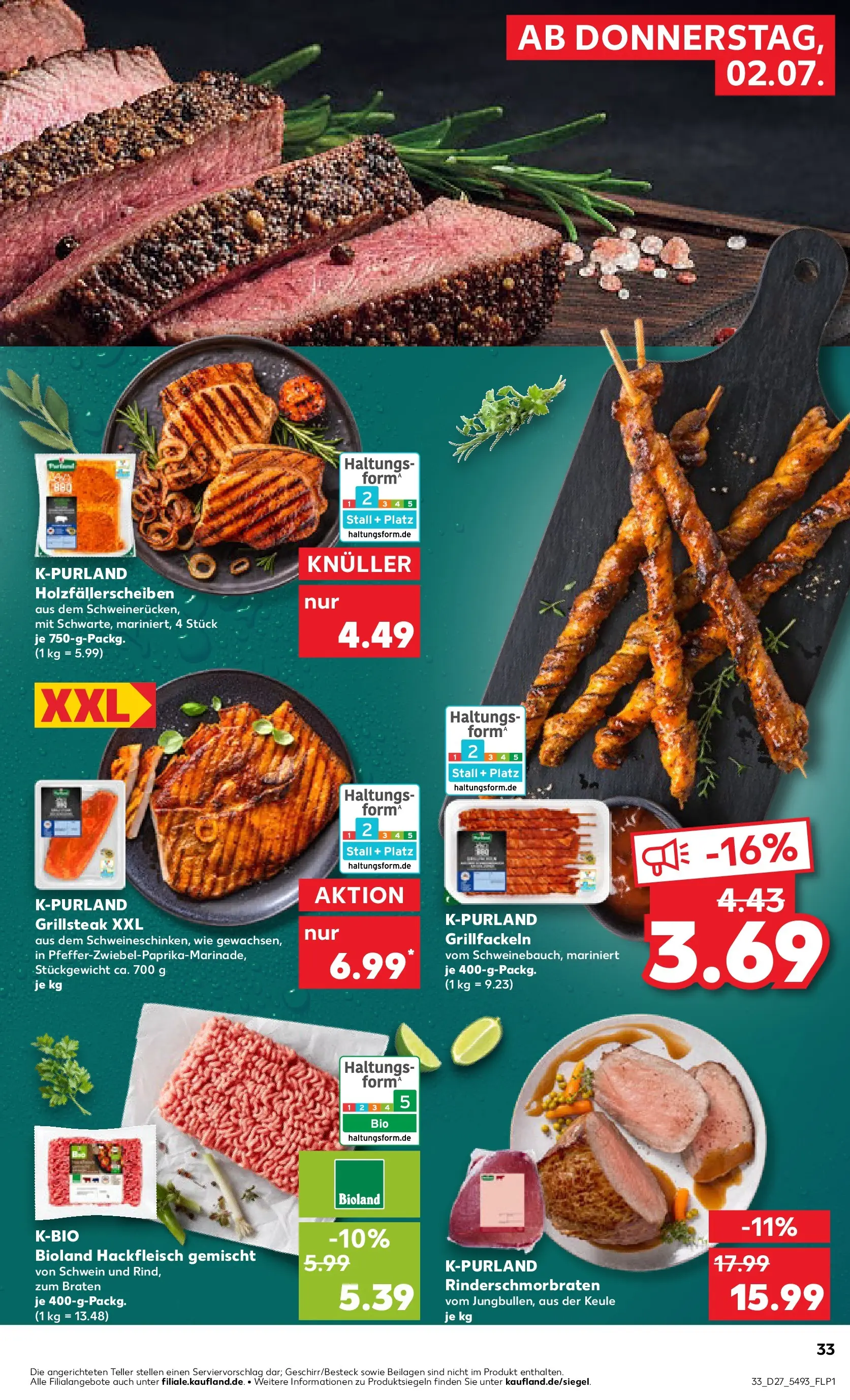 Prospekt Kaufland ab 29.06.2026 » Angebote Online zum Blättern | Seite: 44 | Produkte: Hackfleisch