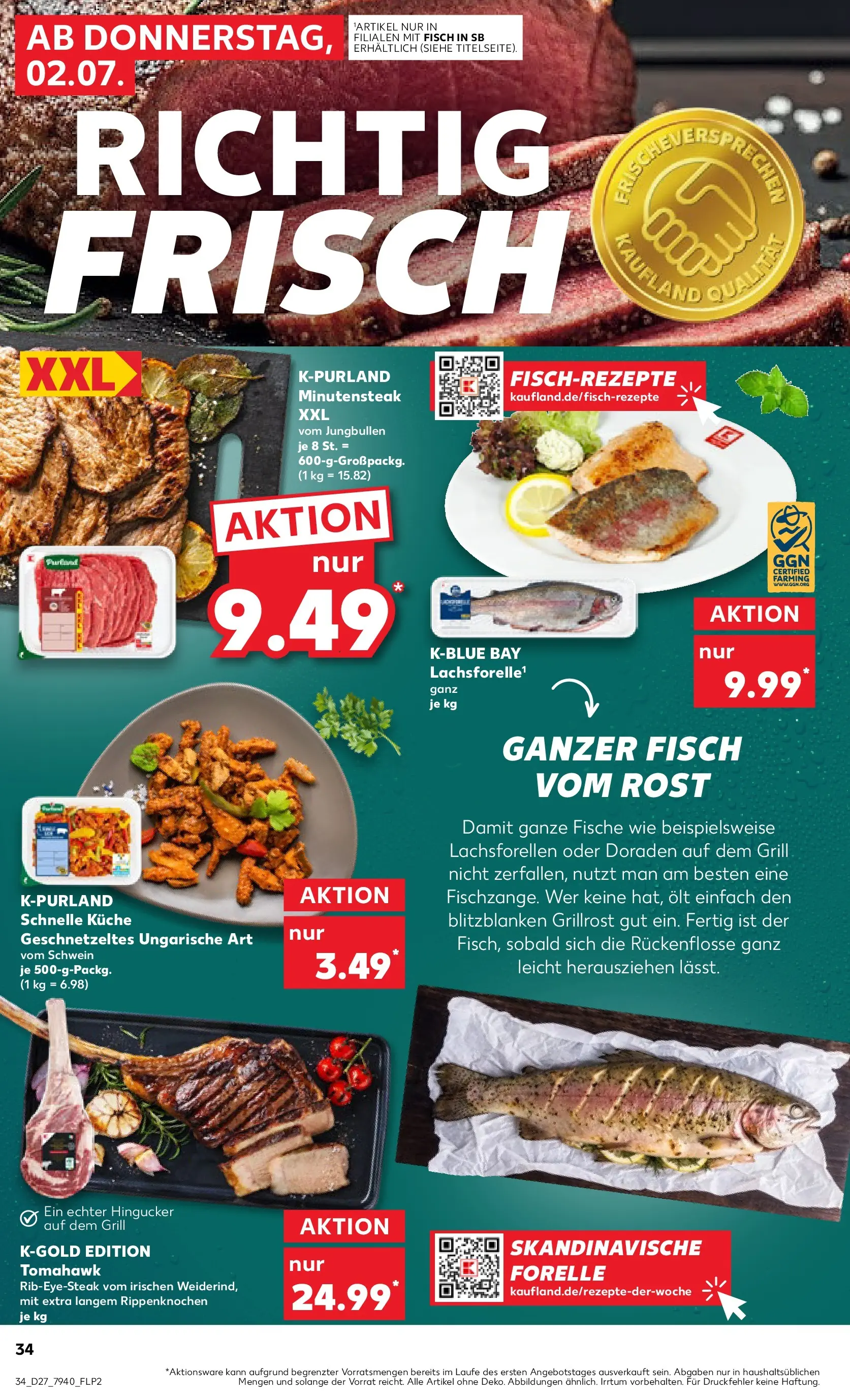Prospekt Kaufland ab 29.06.2026 » Angebote Online zum Blättern | Seite: 45 | Produkte: Grill, Küche, Fisch