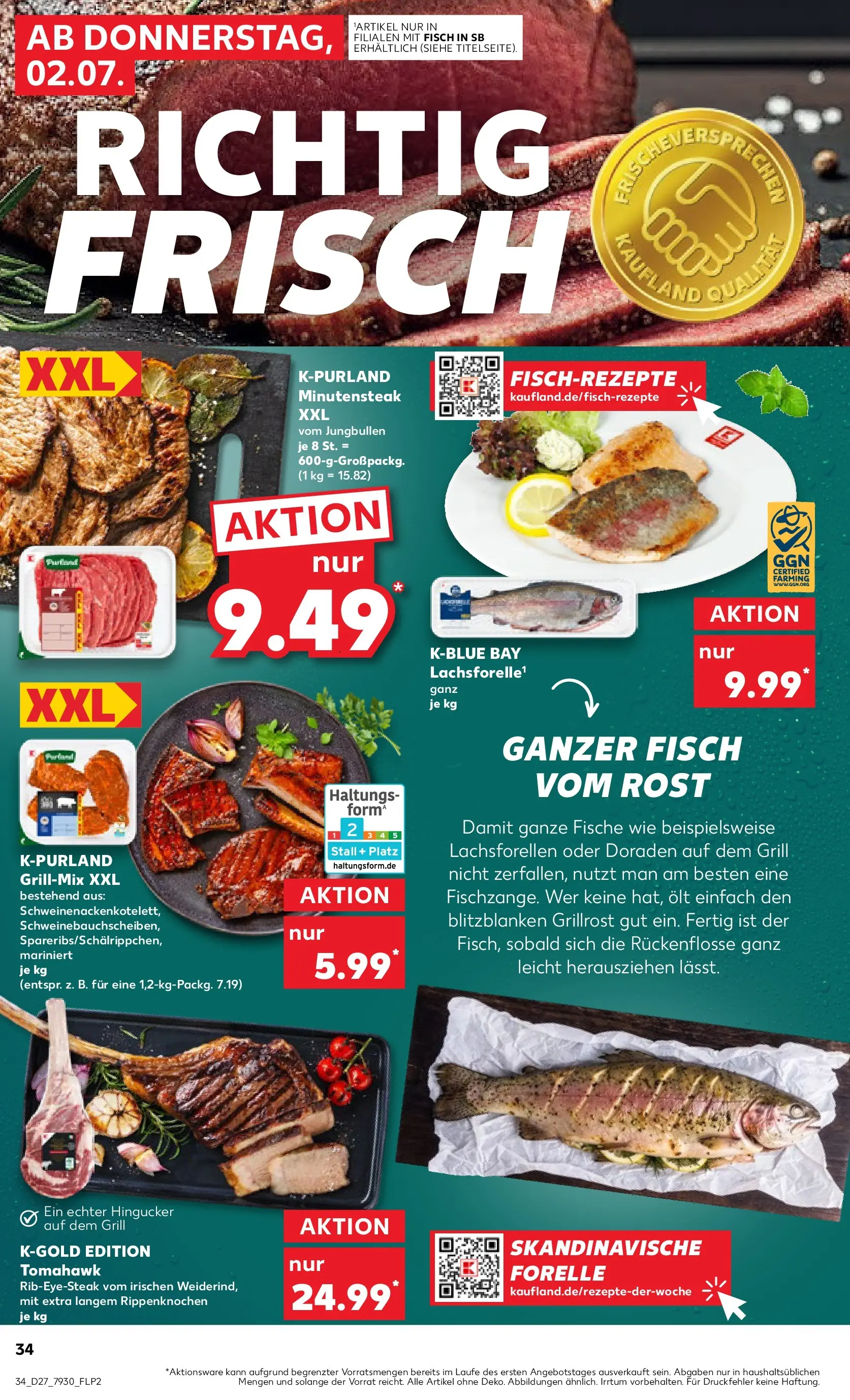 Prospekt Kaufland ab 29.06.2026 » Angebote Online zum Blättern | Seite: 45 | Produkte: Grill, Fisch
