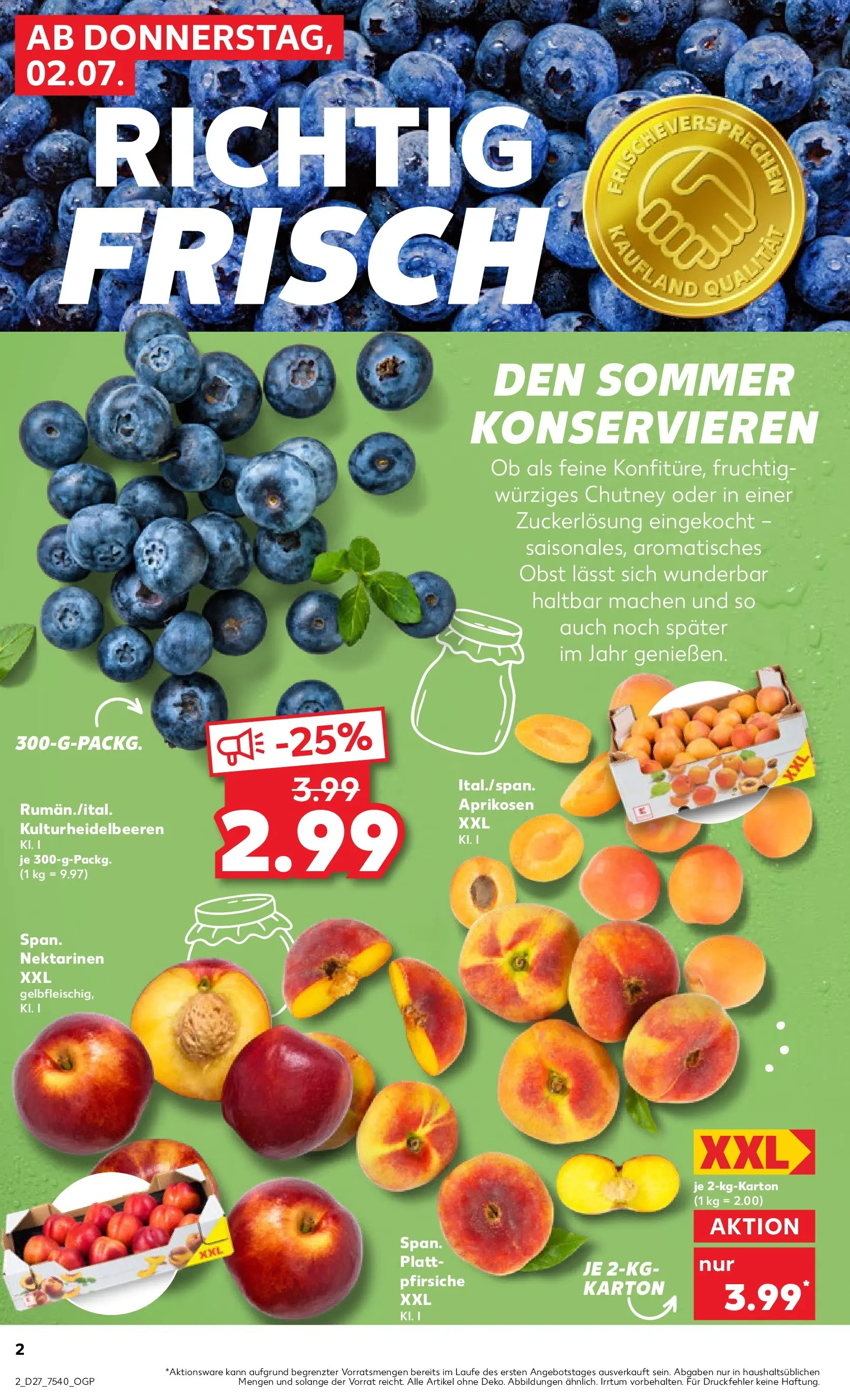 Prospekt Kaufland ab 29.06.2026 » Angebote Online zum Blättern | Seite: 13 | Produkte: Nektarinen, Obst