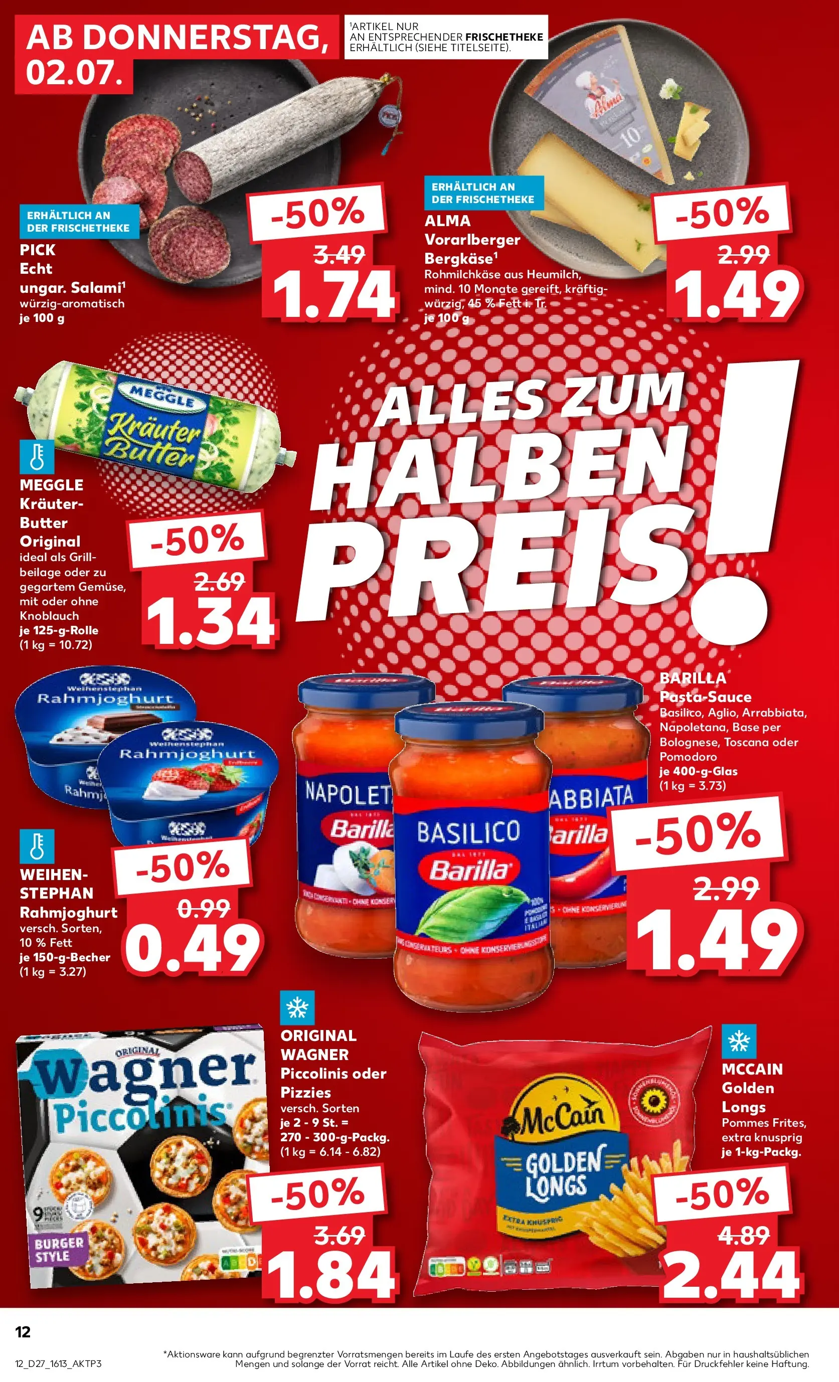 Prospekt Kaufland ab 29.06.2026 » Angebote Online zum Blättern | Seite: 23 | Produkte: Butter, Barilla, McCain, Knoblauch