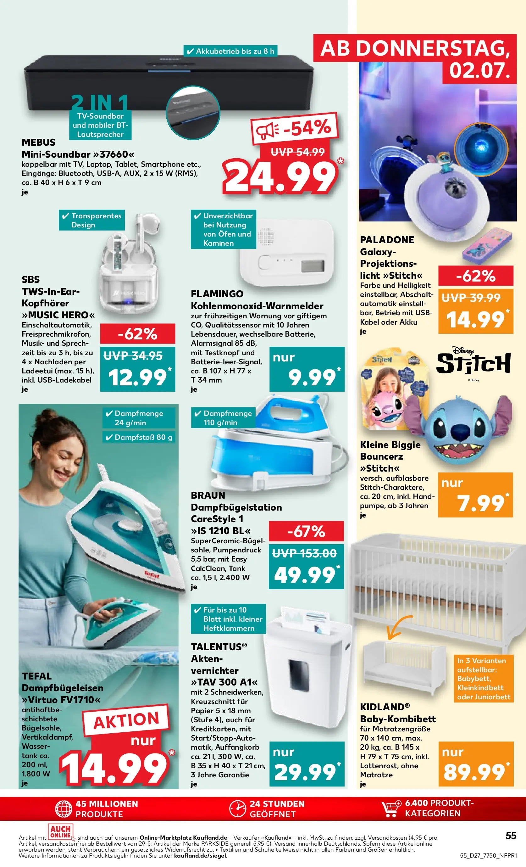 Prospekt Kaufland ab 29.06.2026 » Angebote Online zum Blättern | Seite: 66 | Produkte: Lautsprecher, Ofen, Matratze, Kopfhörer