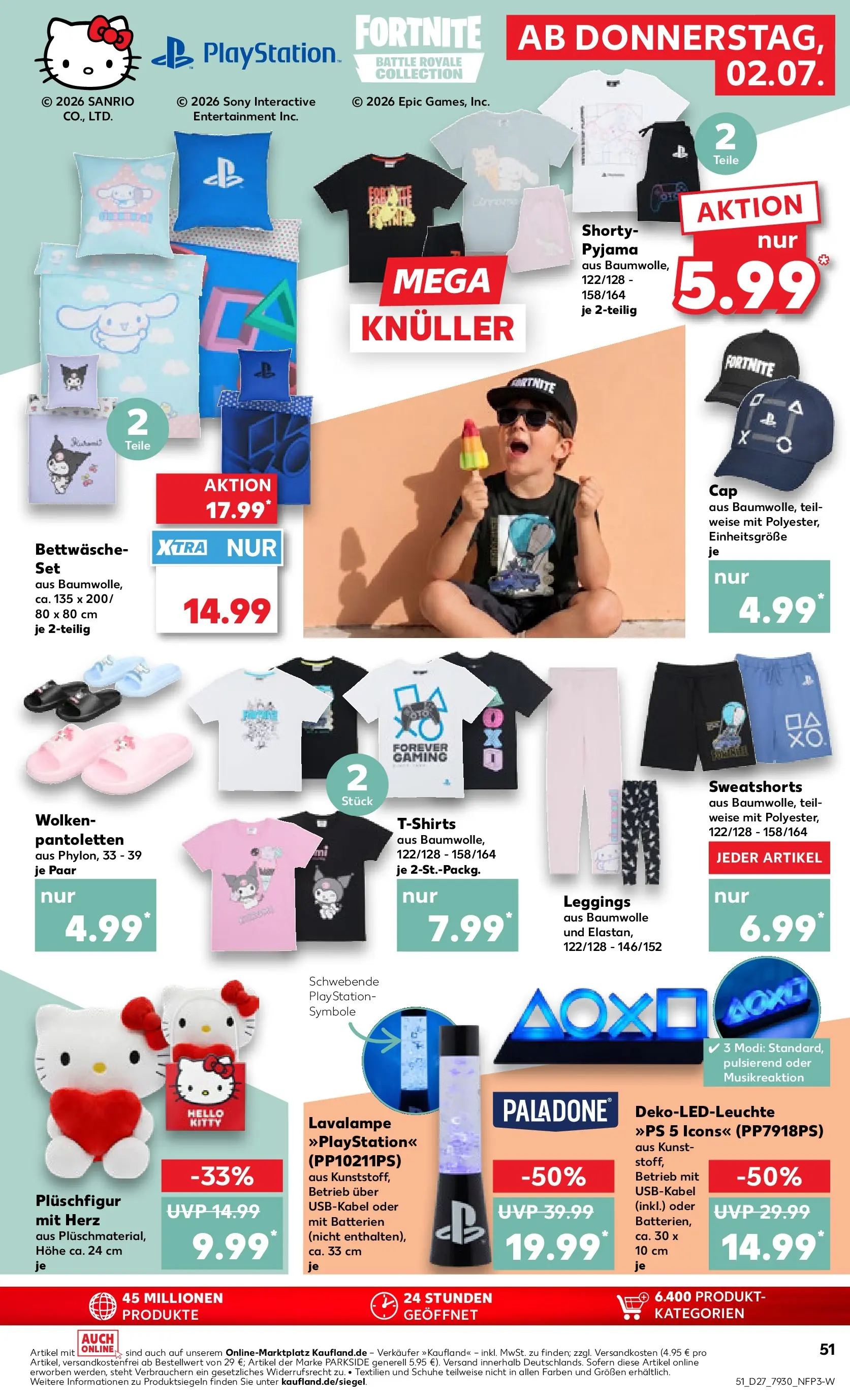 Prospekt Kaufland ab 29.06.2026 » Angebote Online zum Blättern | Seite: 62 | Produkte: Sony, Sweatshorts, Pyjama, Leggings