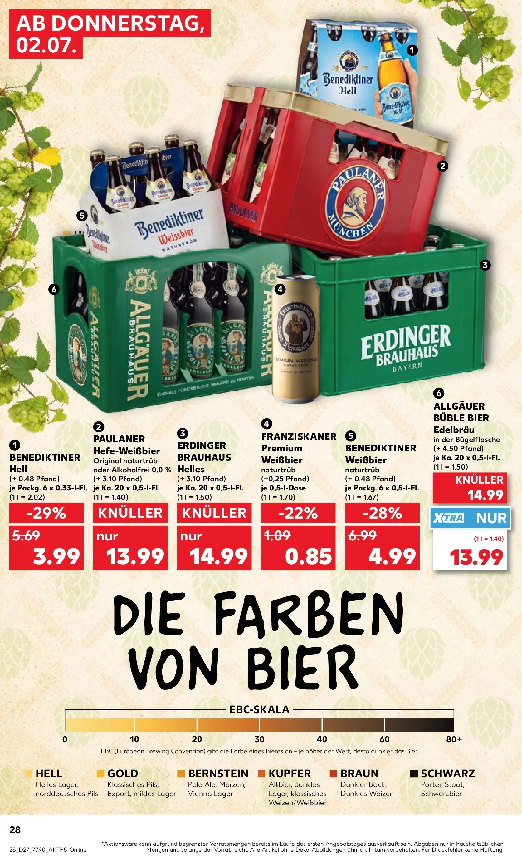 Prospekt Kaufland ab 29.06.2026 » Angebote Online zum Blättern | Seite: 37 | Produkte: Franziskaner, Erdinger, Pils, Benediktiner hell