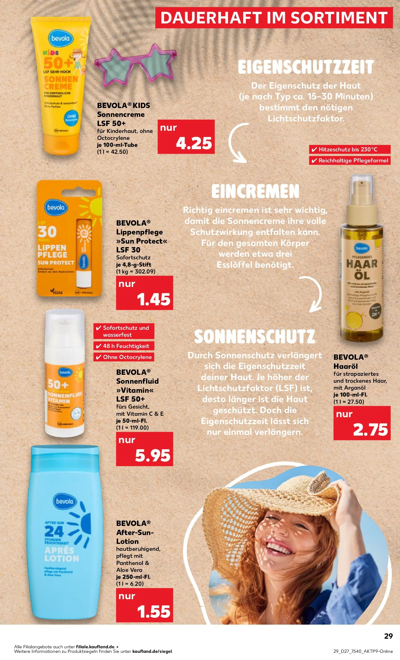 Prospekt Kaufland ab 29.06.2026 » Angebote Online zum Blättern | Seite: 40 | Produkte: Haaröl, Creme, Sonnencreme, After Sun