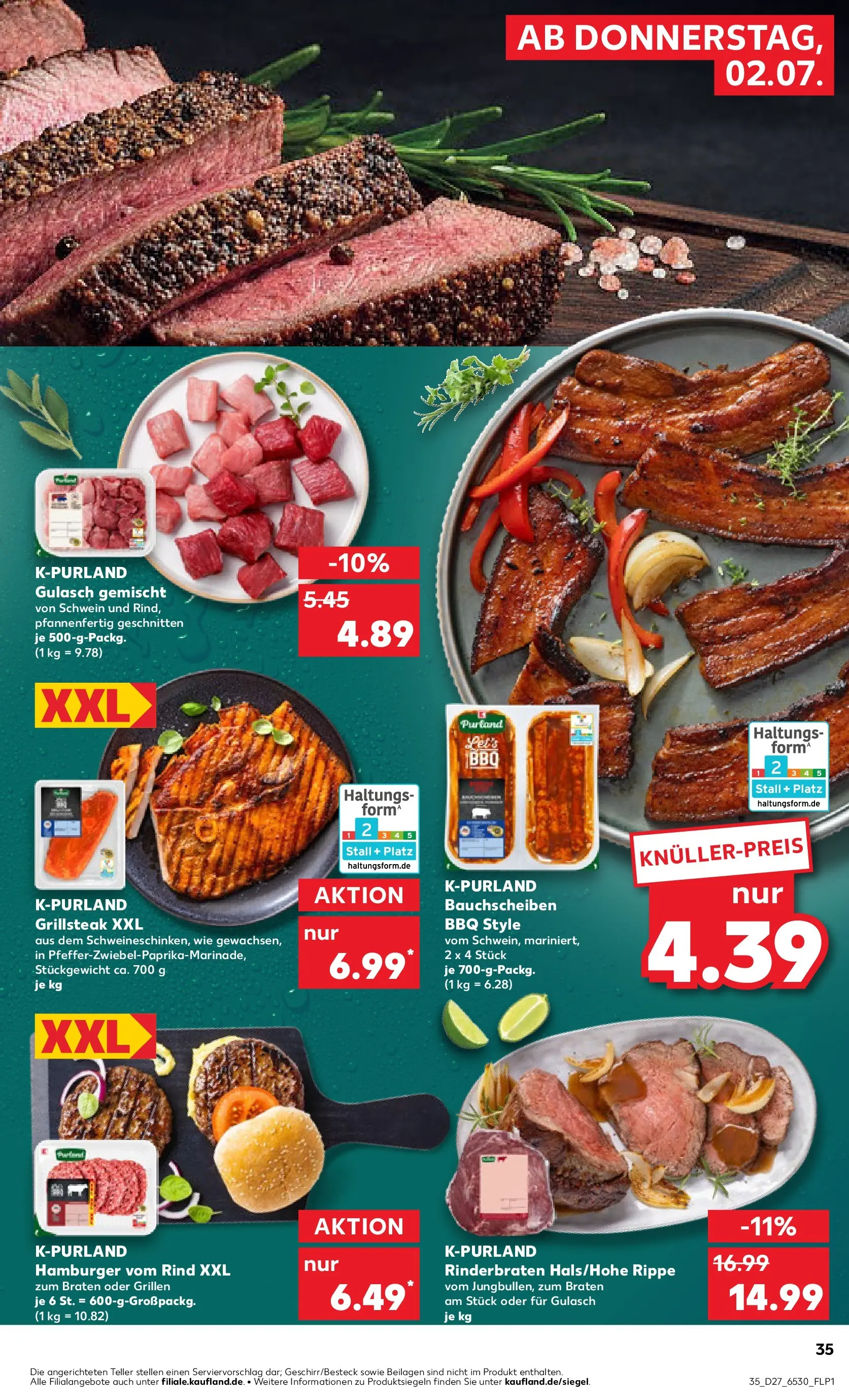 Prospekt Kaufland ab 29.06.2026 » Angebote Online zum Blättern | Seite: 46 | Produkte: Rinderbraten, Gulasch