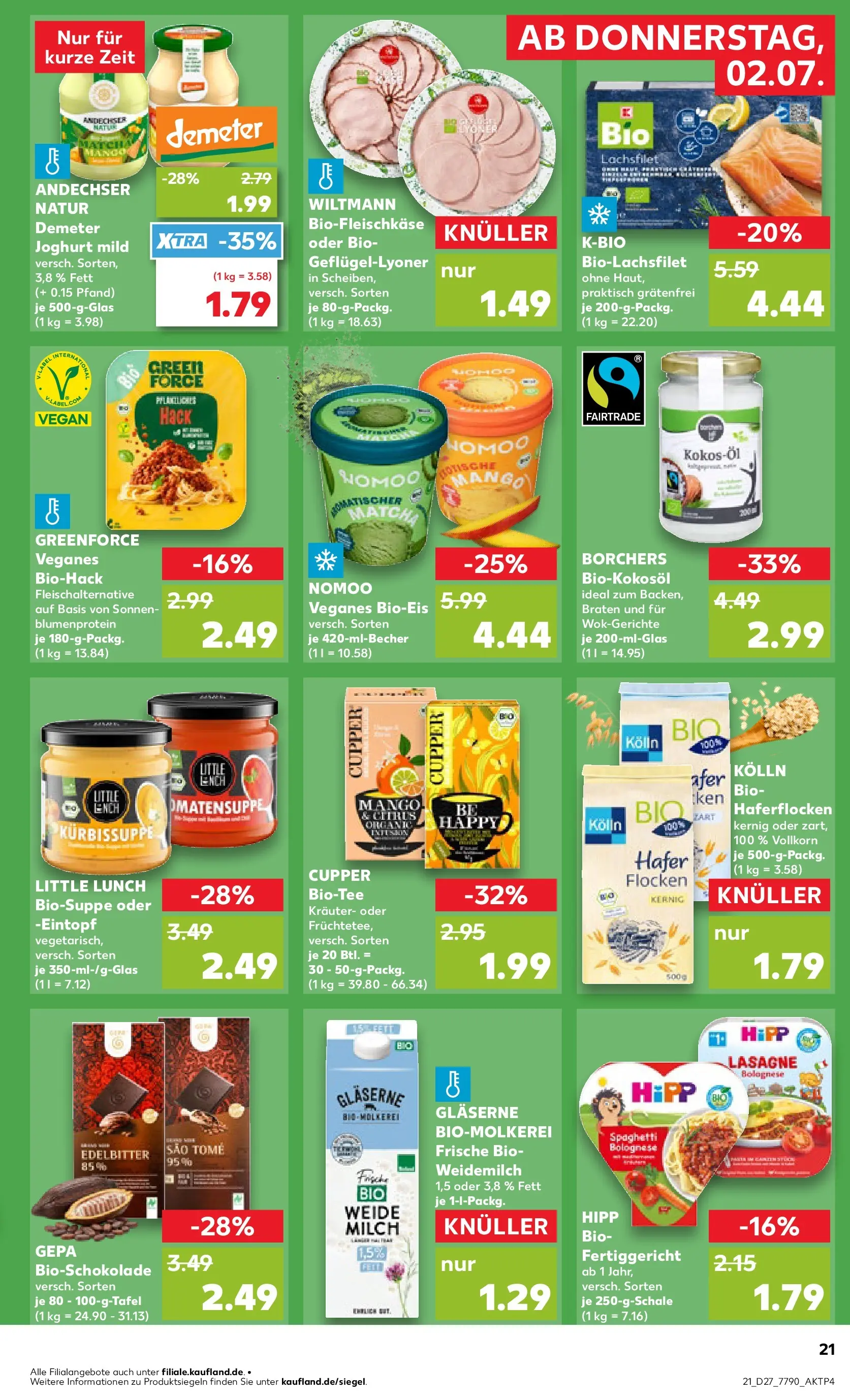 Prospekt Kaufland ab 29.06.2026 » Angebote Online zum Blättern | Seite: 32 | Produkte: Milch, Joghurt, Mango, Flocken
