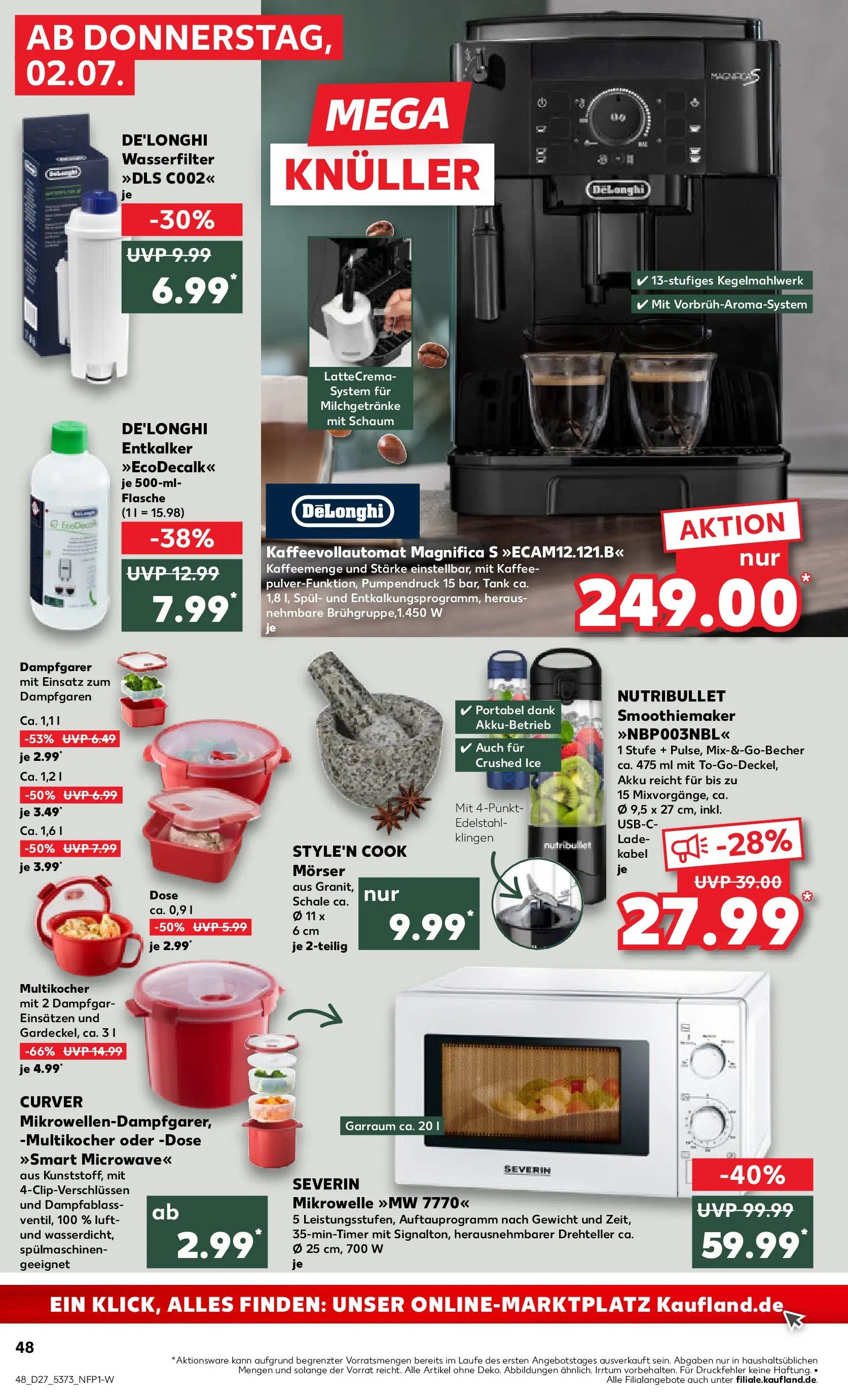 Prospekt Kaufland ab 29.06.2026 » Angebote Online zum Blättern | Seite: 59 | Produkte: Mikrowelle, Gewicht, Kaffee, Multikocher