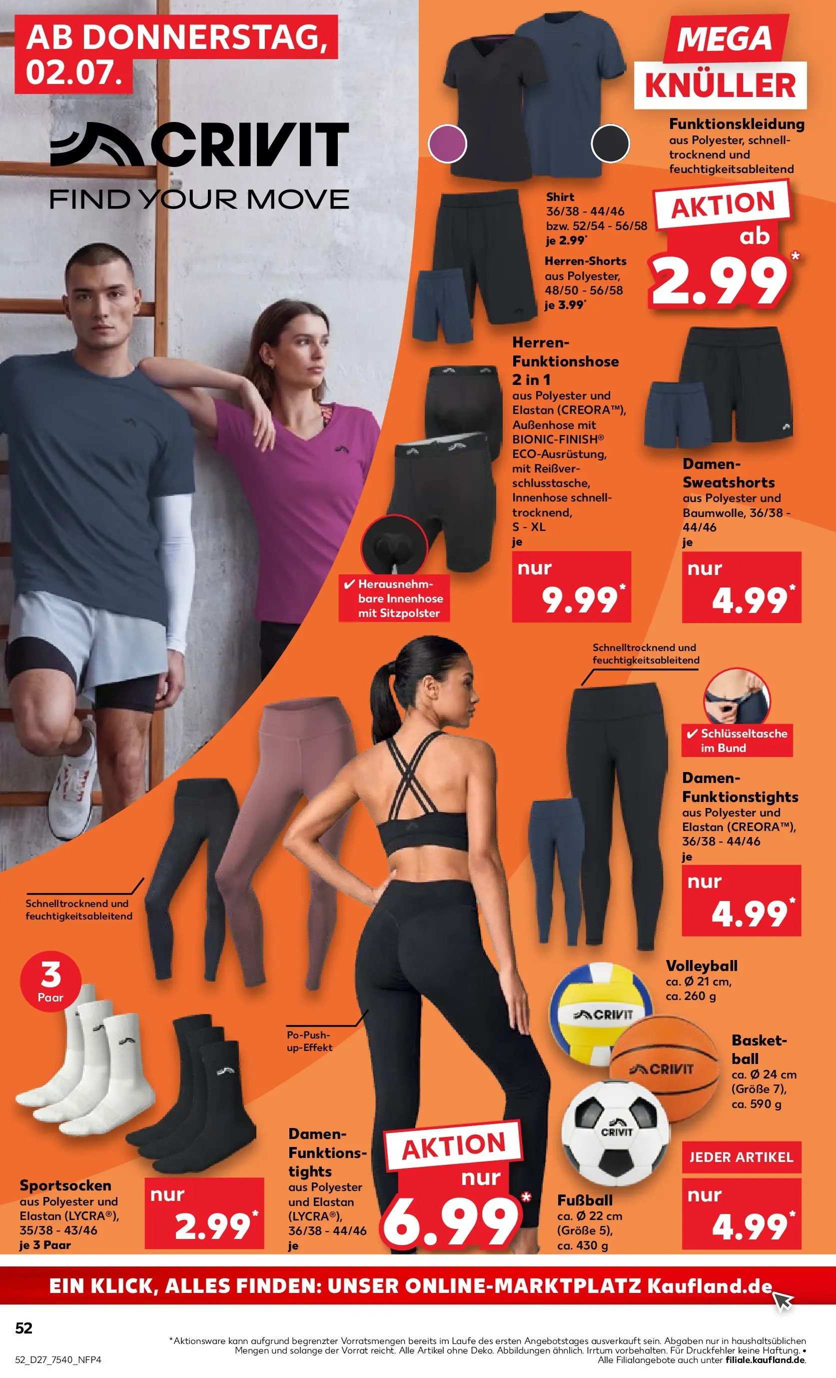 Prospekt Kaufland ab 29.06.2026 » Angebote Online zum Blättern | Seite: 63 | Produkte: Shirt, Sweatshorts, Fußball, Volleyball