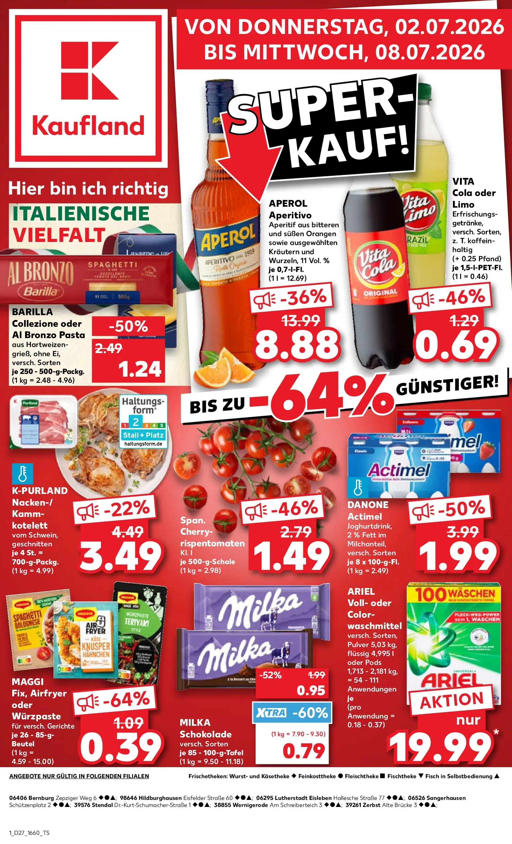 Prospekt Kaufland ab 29.06.2026 » Angebote Online zum Blättern | Seite: 12 | Produkte: Maggi, Ariel, Schokolade, Milka