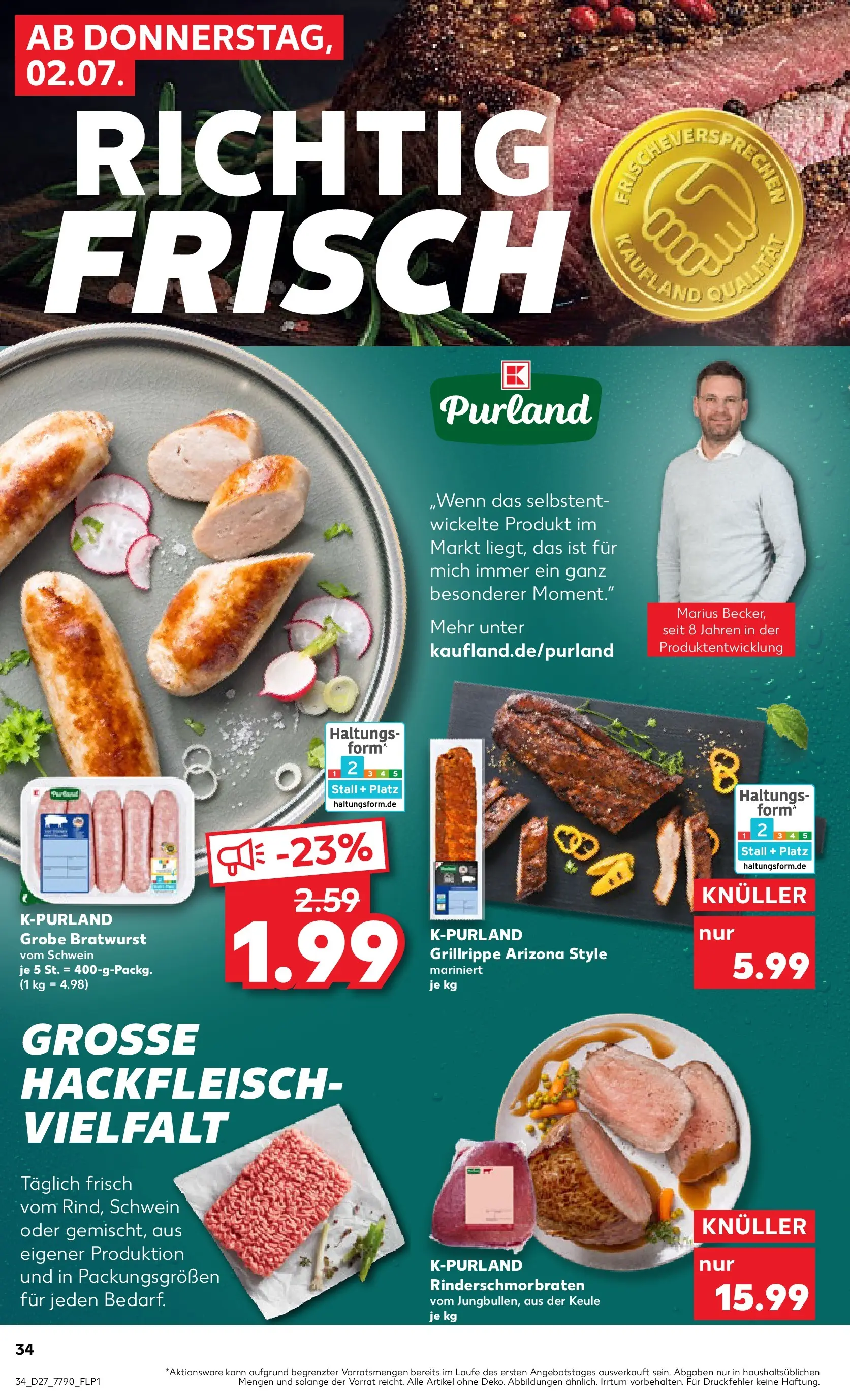 Prospekt Kaufland ab 29.06.2026 » Angebote Online zum Blättern | Seite: 45 | Produkte: Bratwurst, Hackfleisch
