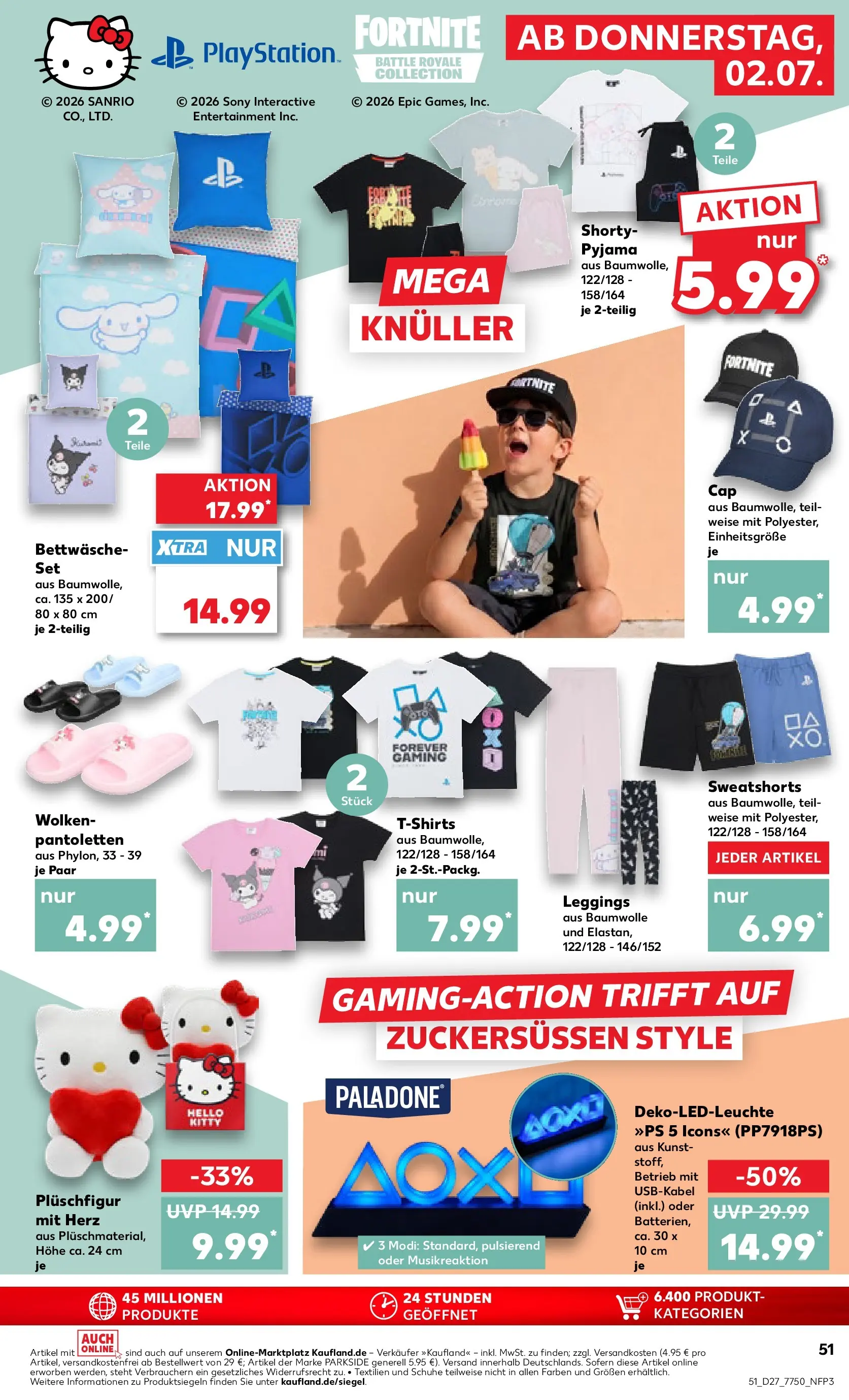 Prospekt Kaufland ab 28.06.2026 » Angebote Online zum Blättern | Seite: 62 | Produkte: Sweatshorts, Bettwäsche, Pyjama, Leggings