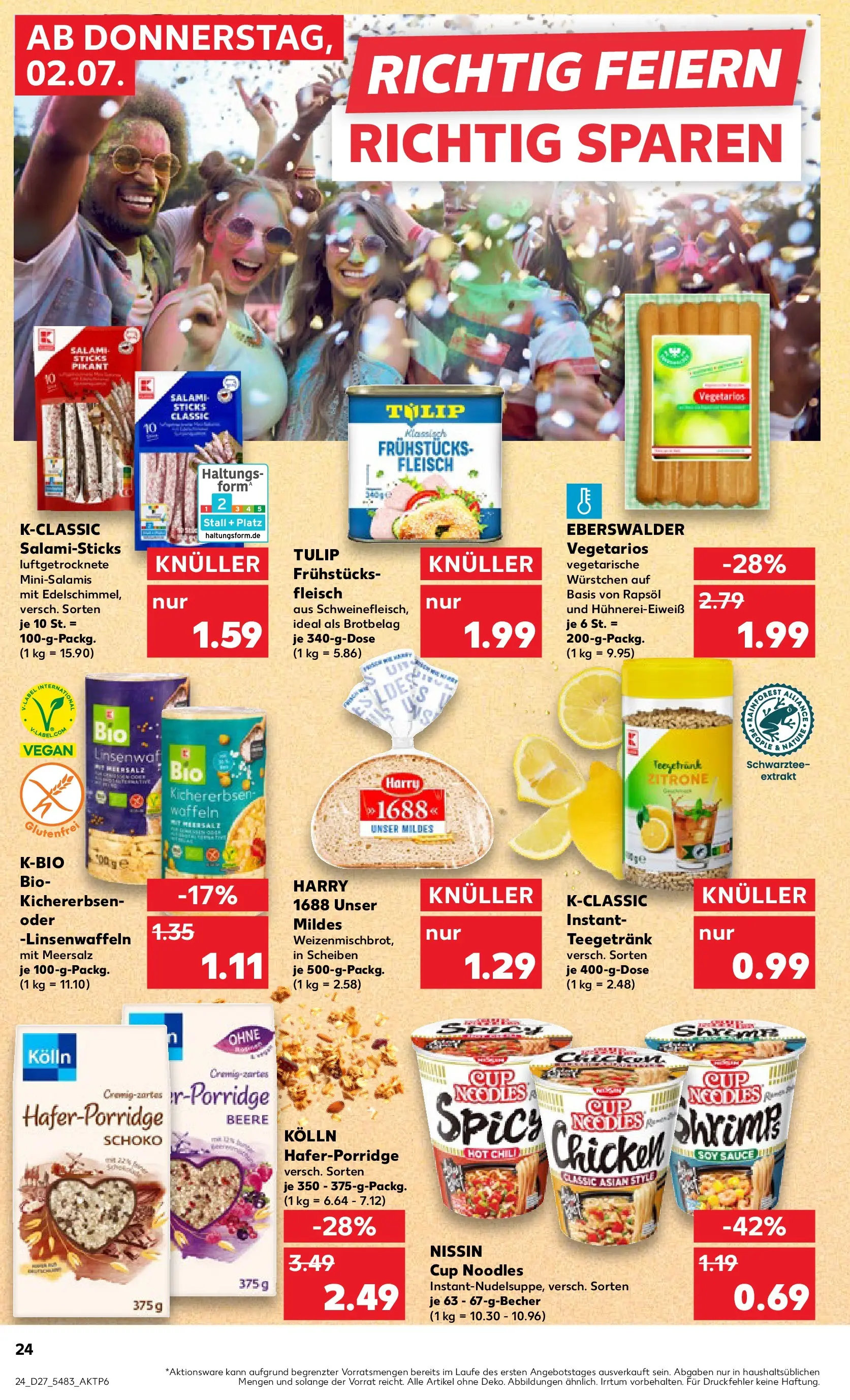 Prospekt Kaufland ab 29.06.2026 » Angebote Online zum Blättern | Seite: 35 | Produkte: Kolln, Rapsöl, Waffeln, Salami