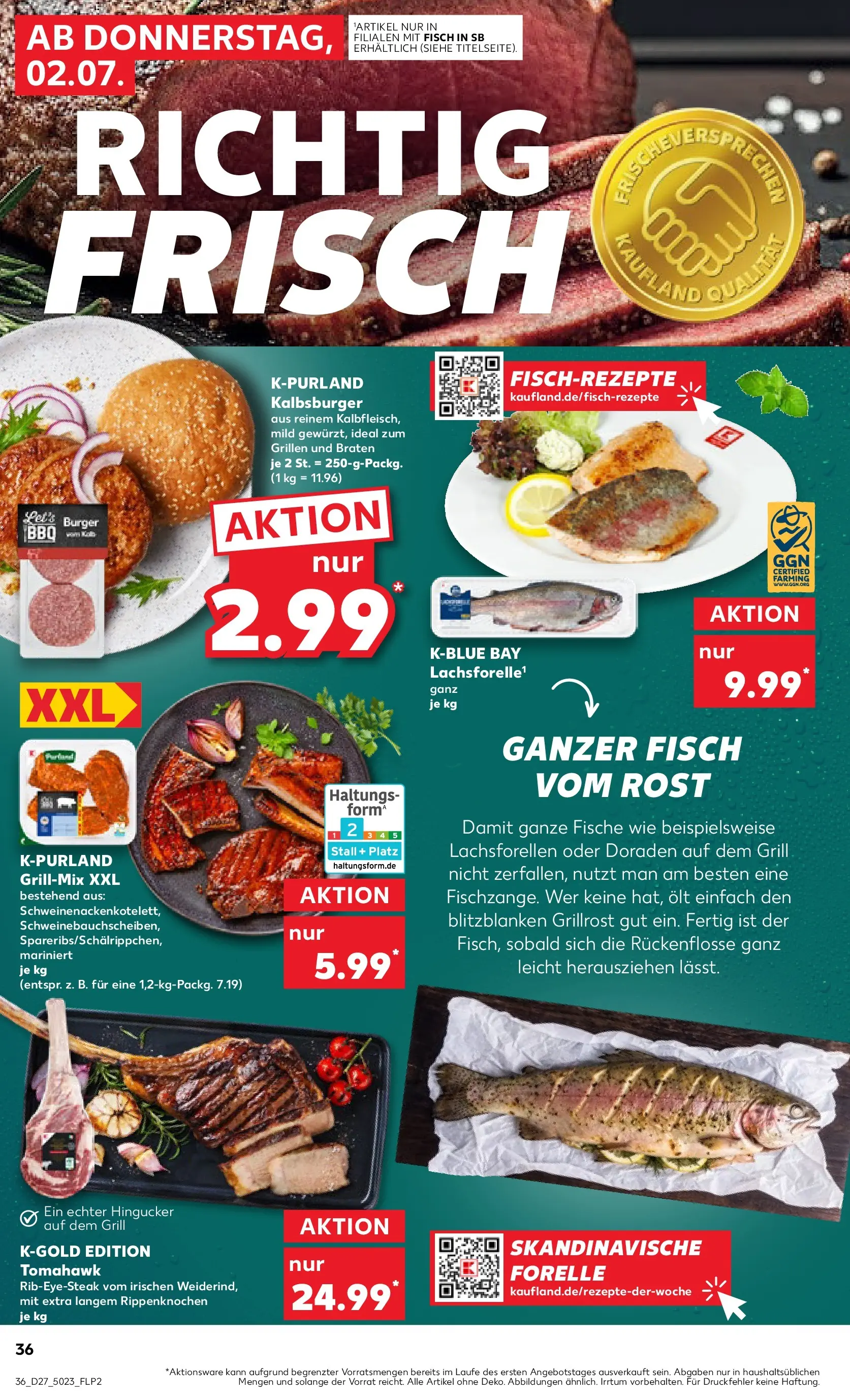 Prospekt Kaufland ab 29.06.2026 » Angebote Online zum Blättern | Seite: 47 | Produkte: Grill, Burger, Fisch