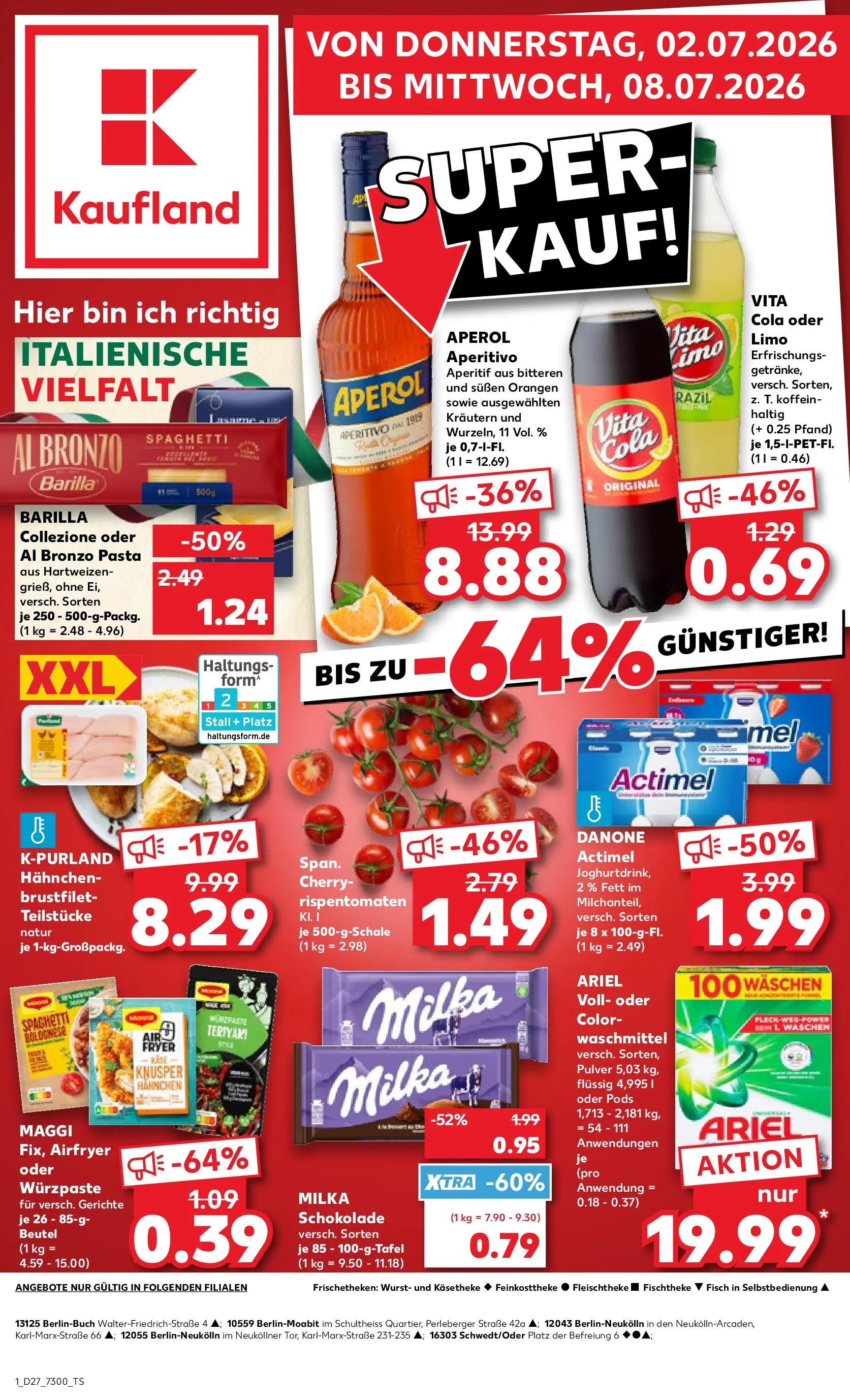 Prospekt Kaufland ab 29.06.2026 » Angebote Online zum Blättern | Seite: 12 | Produkte: Hahnchen, Maggi, Milka, Waschmittel