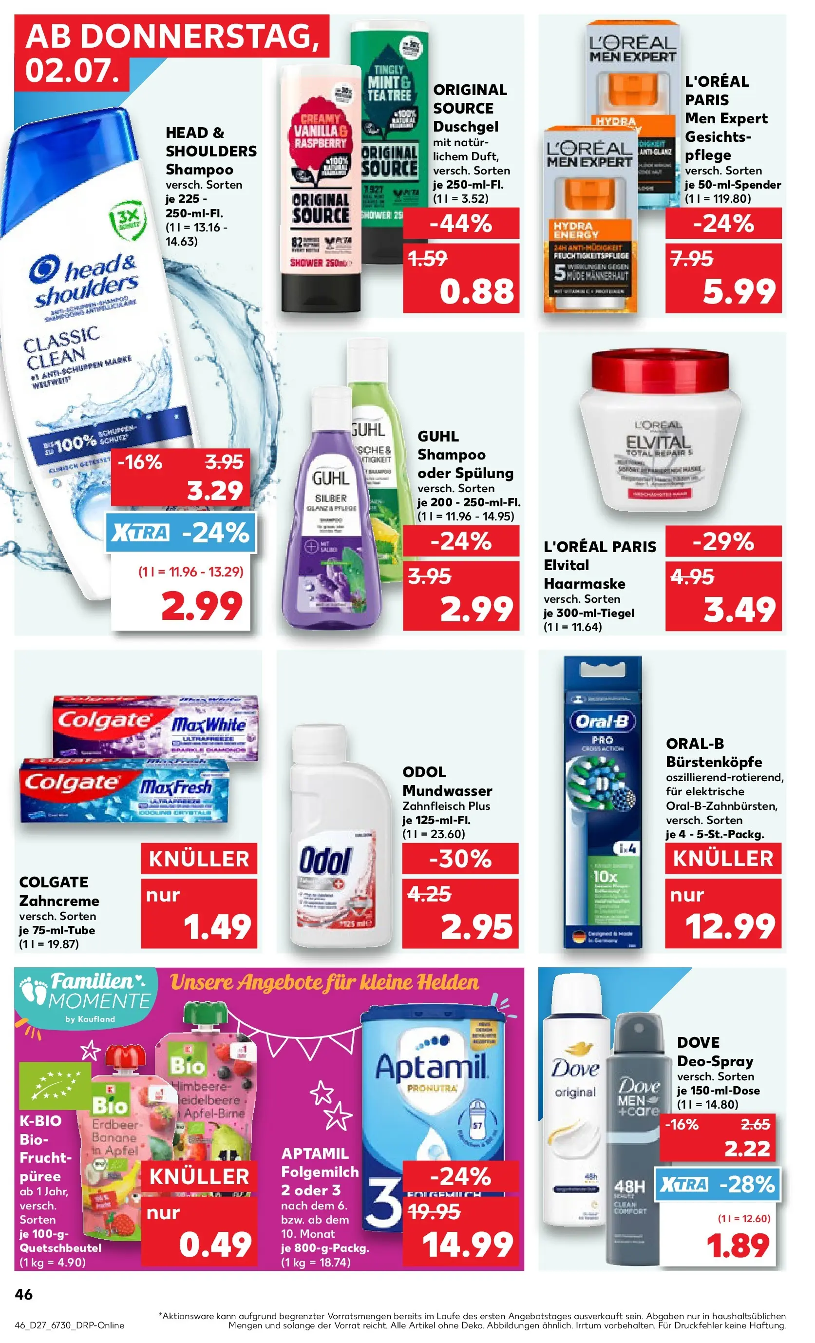 Prospekt Kaufland ab 29.06.2026 » Angebote Online zum Blättern | Seite: 55 | Produkte: Energy, Haarmaske, Deospray, Himbeere