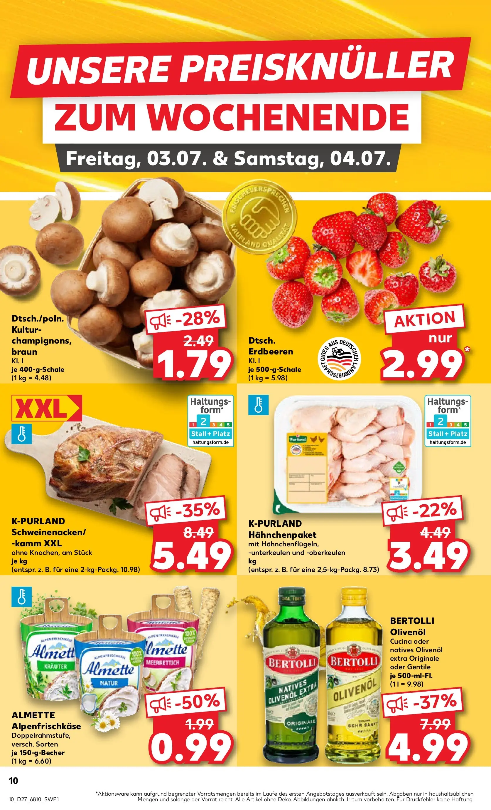 Prospekt Kaufland ab 29.06.2026 » Angebote Online zum Blättern | Seite: 17 | Produkte: Almette, Olivenol, Bertolli olivenol, Erdbeeren