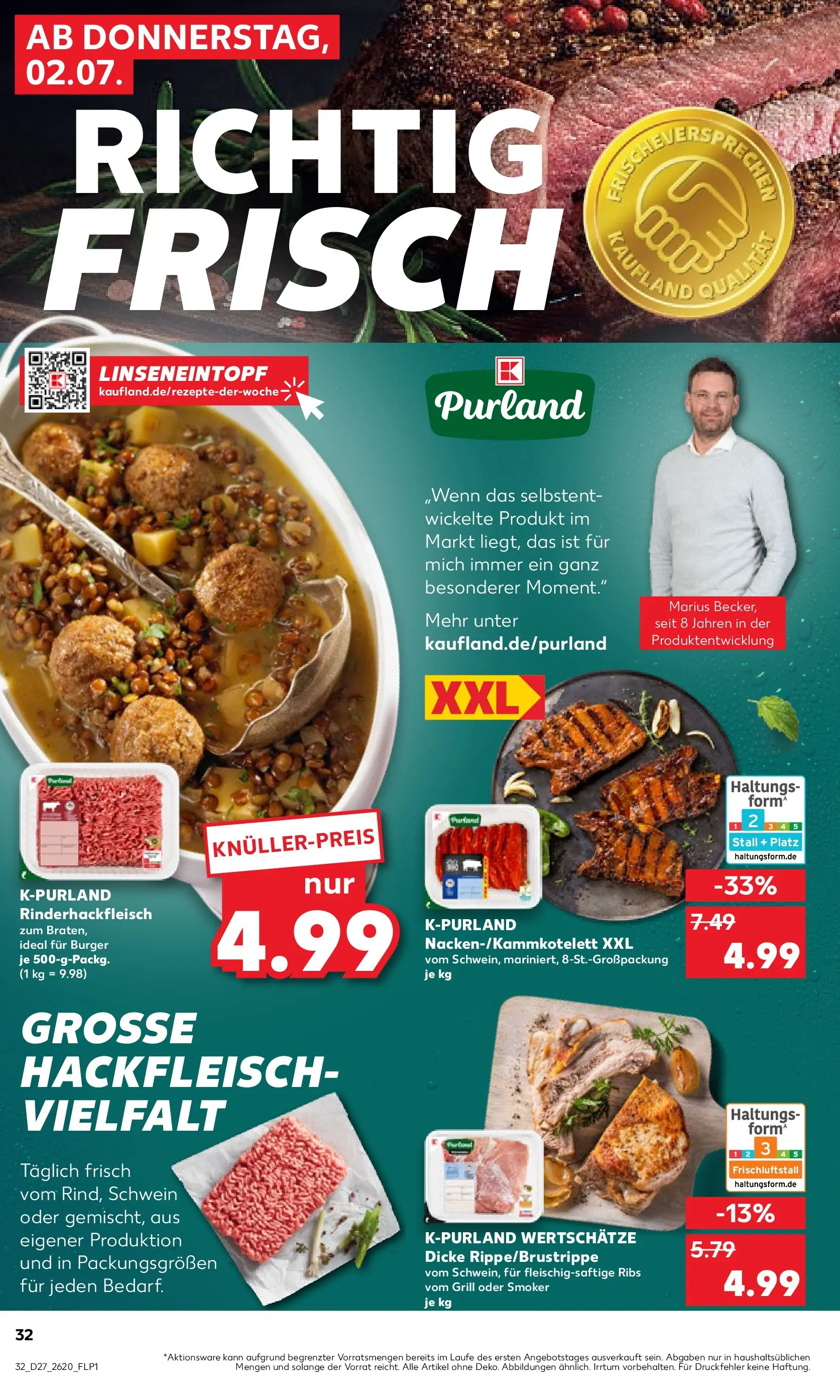 Prospekt Kaufland ab 29.06.2026 » Angebote Online zum Blättern | Seite: 43 | Produkte: Grill, Burger, Hackfleisch